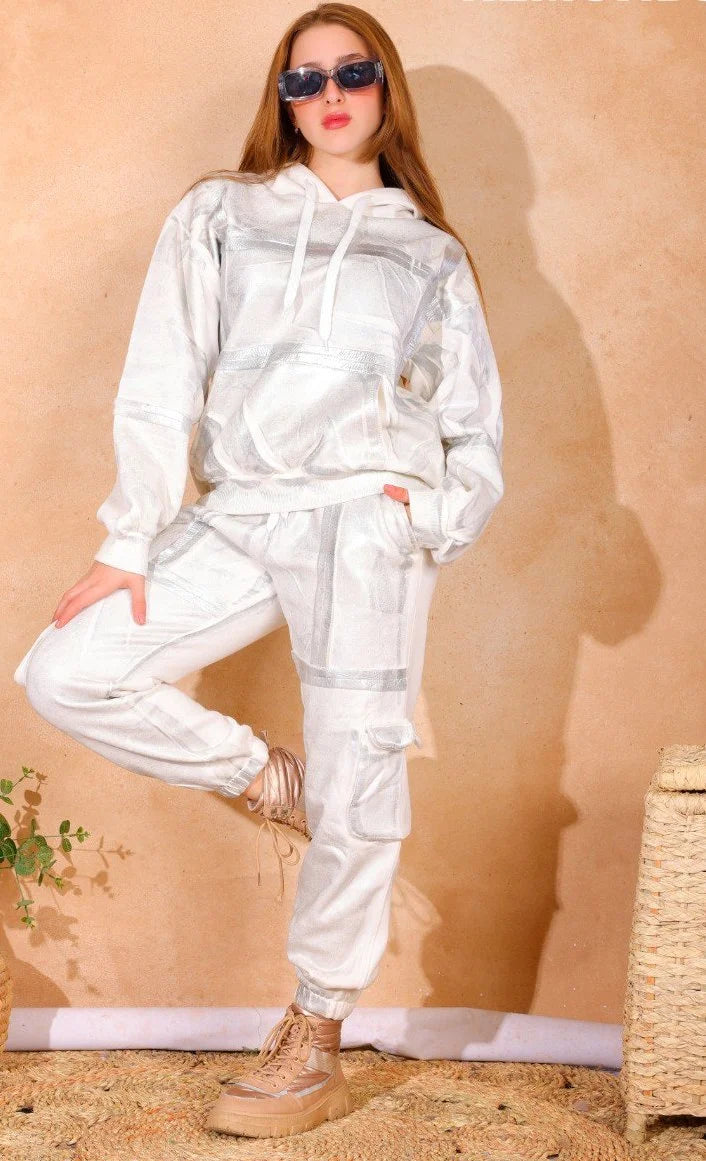 Girls White Knit Set