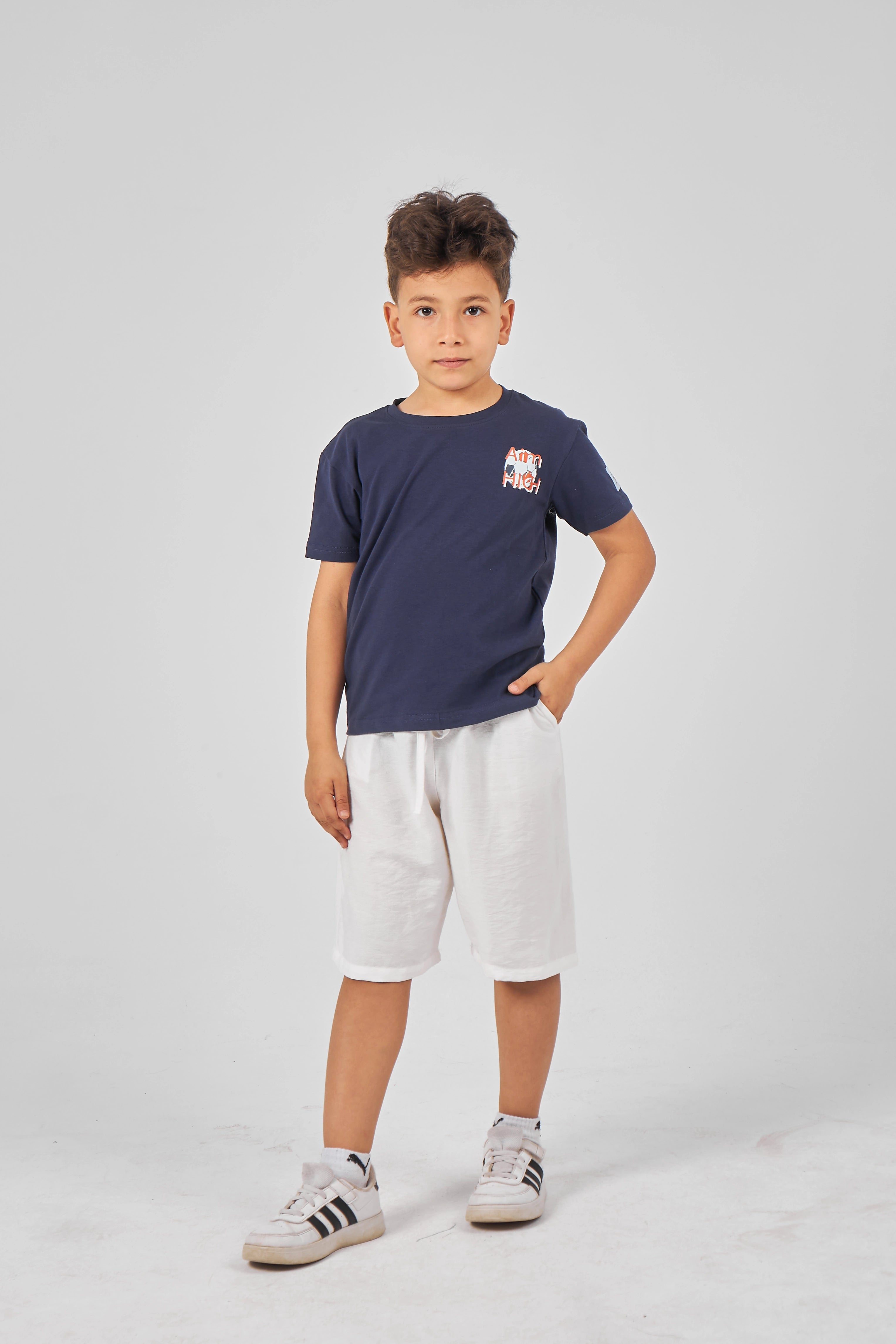 Navy Boys Basic T-shirt