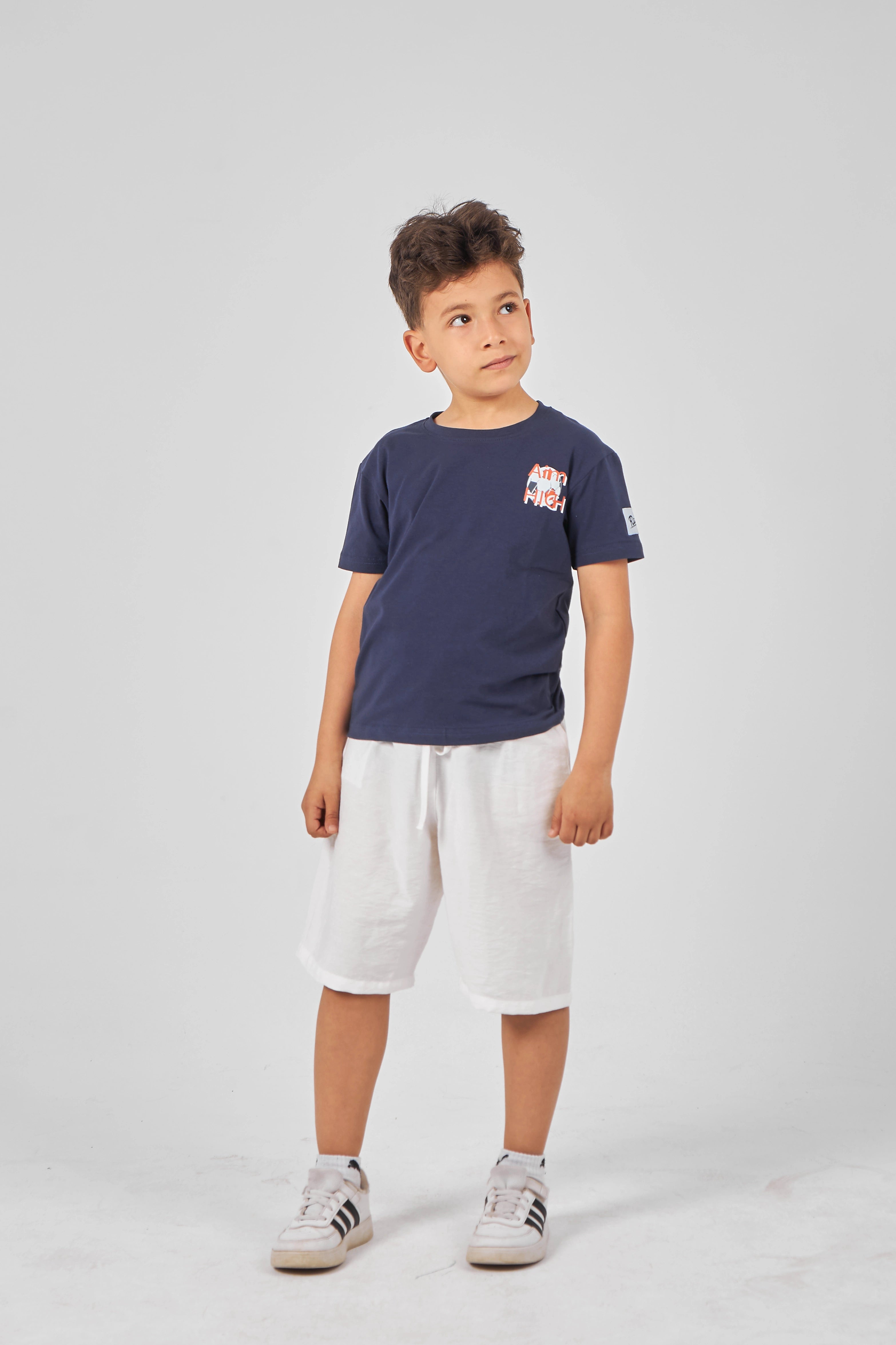 Navy Boys Basic T-shirt