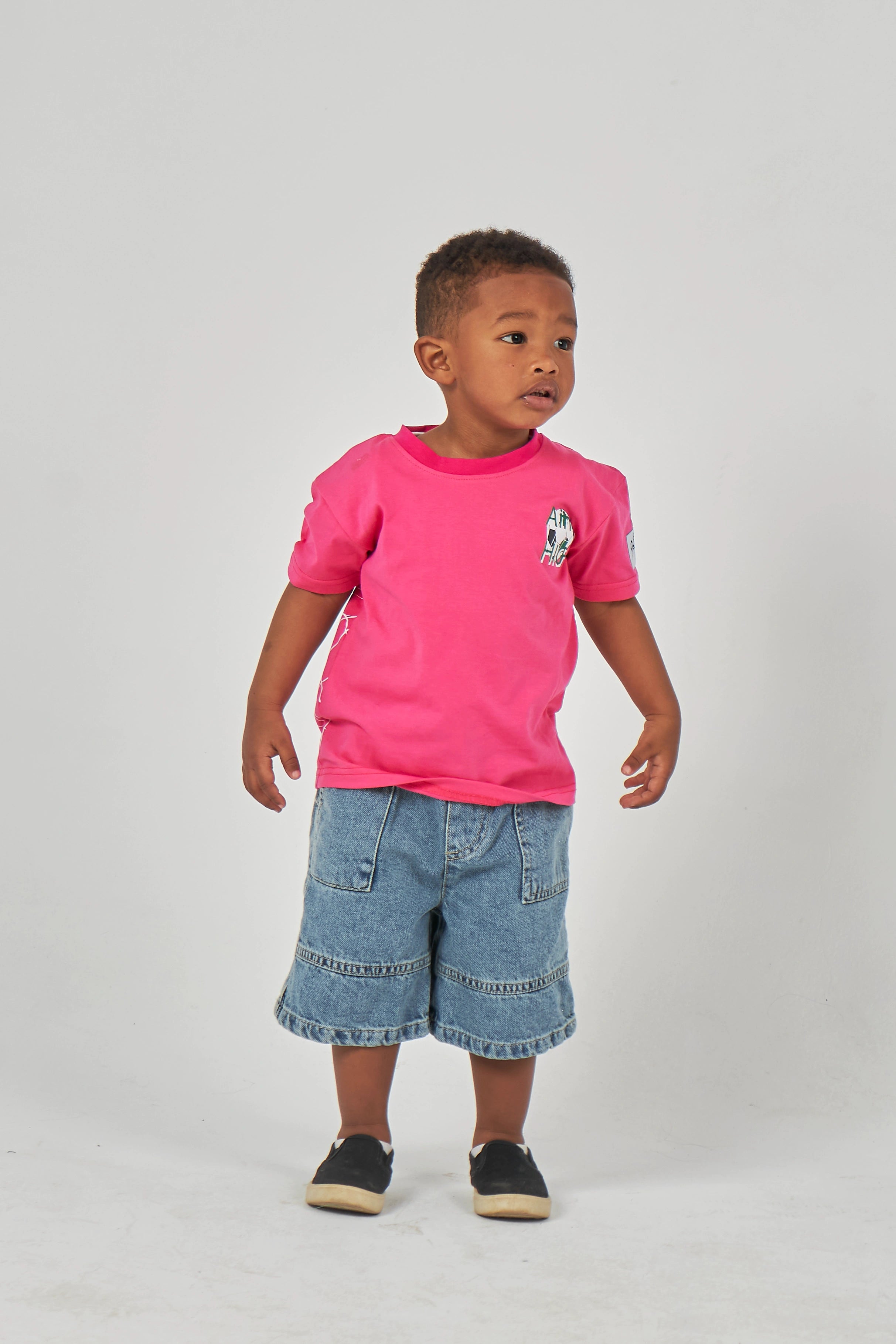 Fushia Boys Basic T-shirt