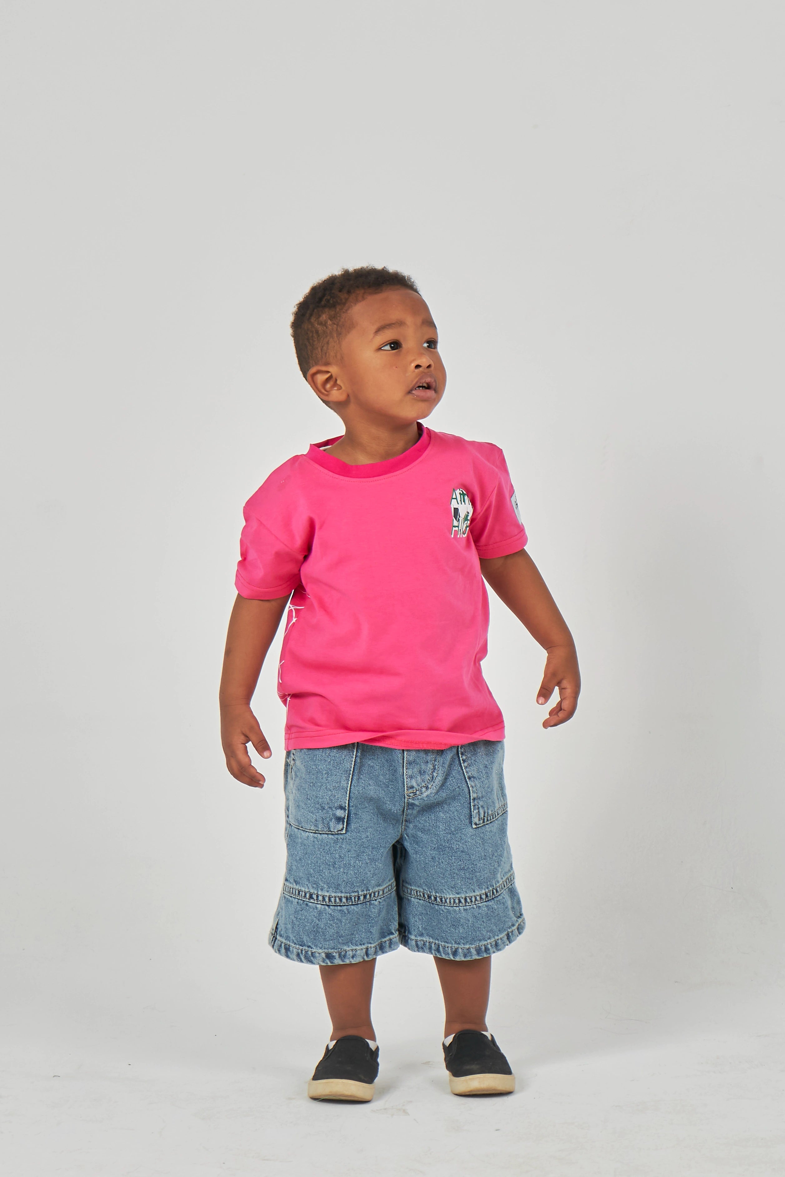 Fushia Boys Basic T-shirt