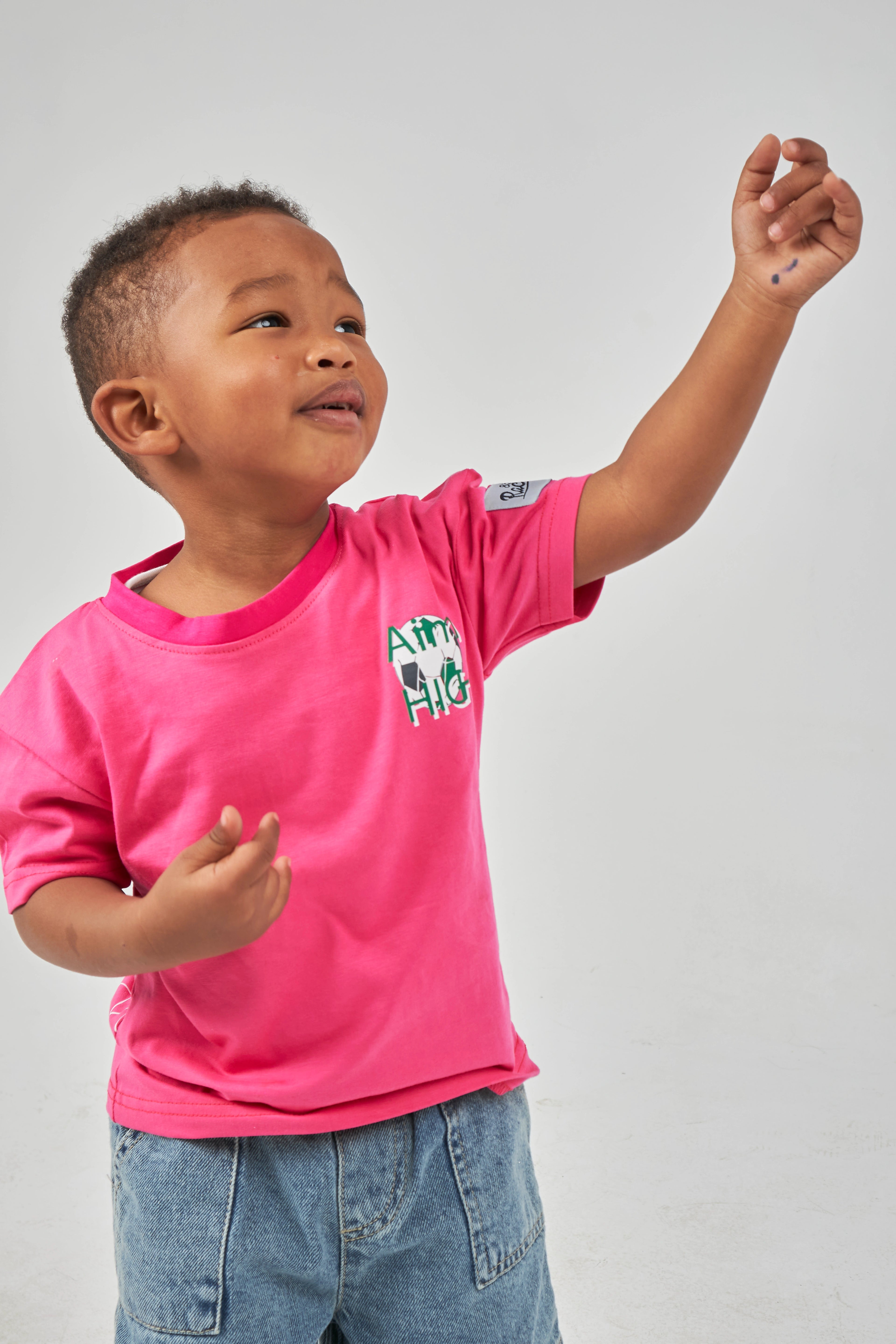 Fushia Boys Basic T-shirt