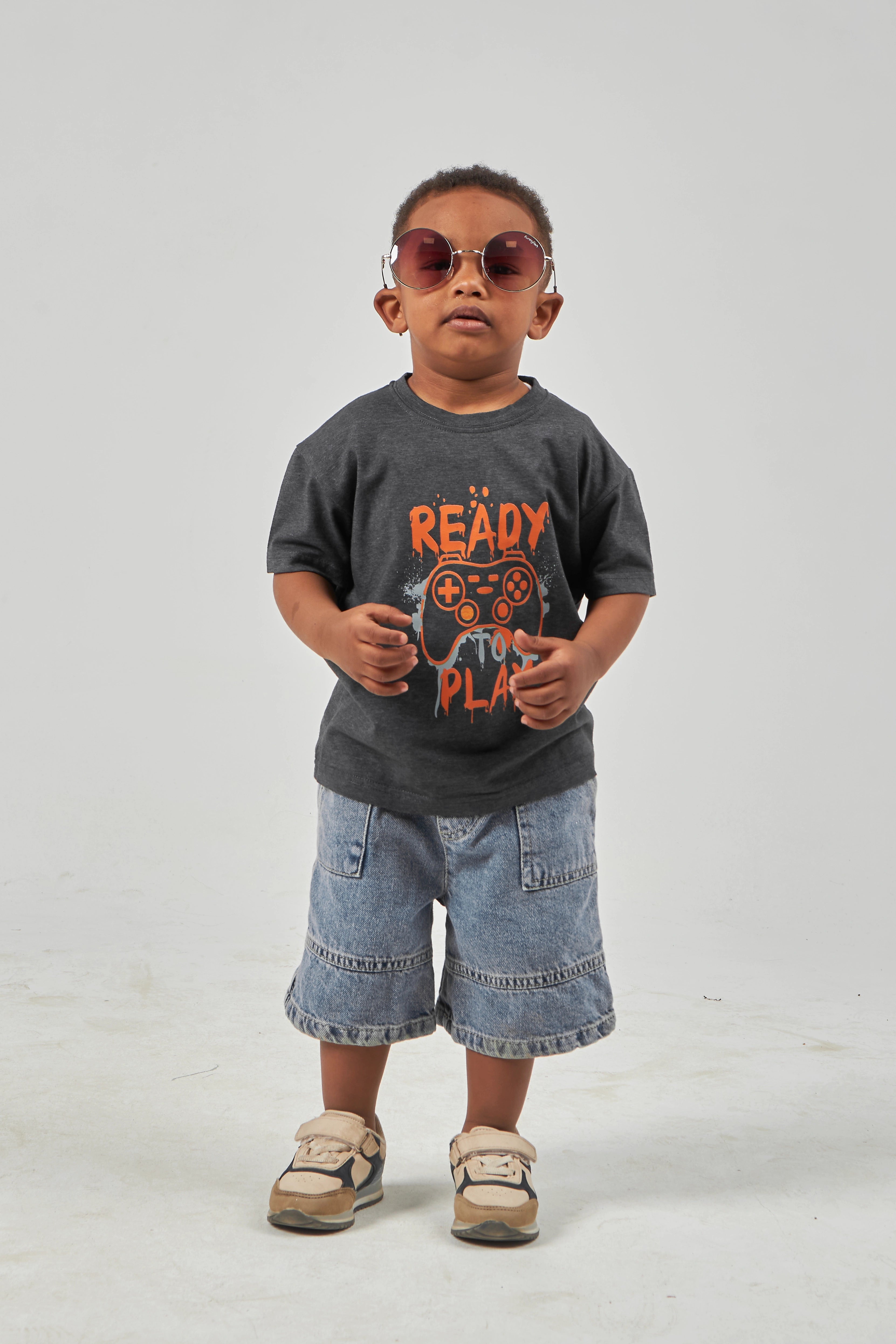 Antracite Boys Basic T-shirt