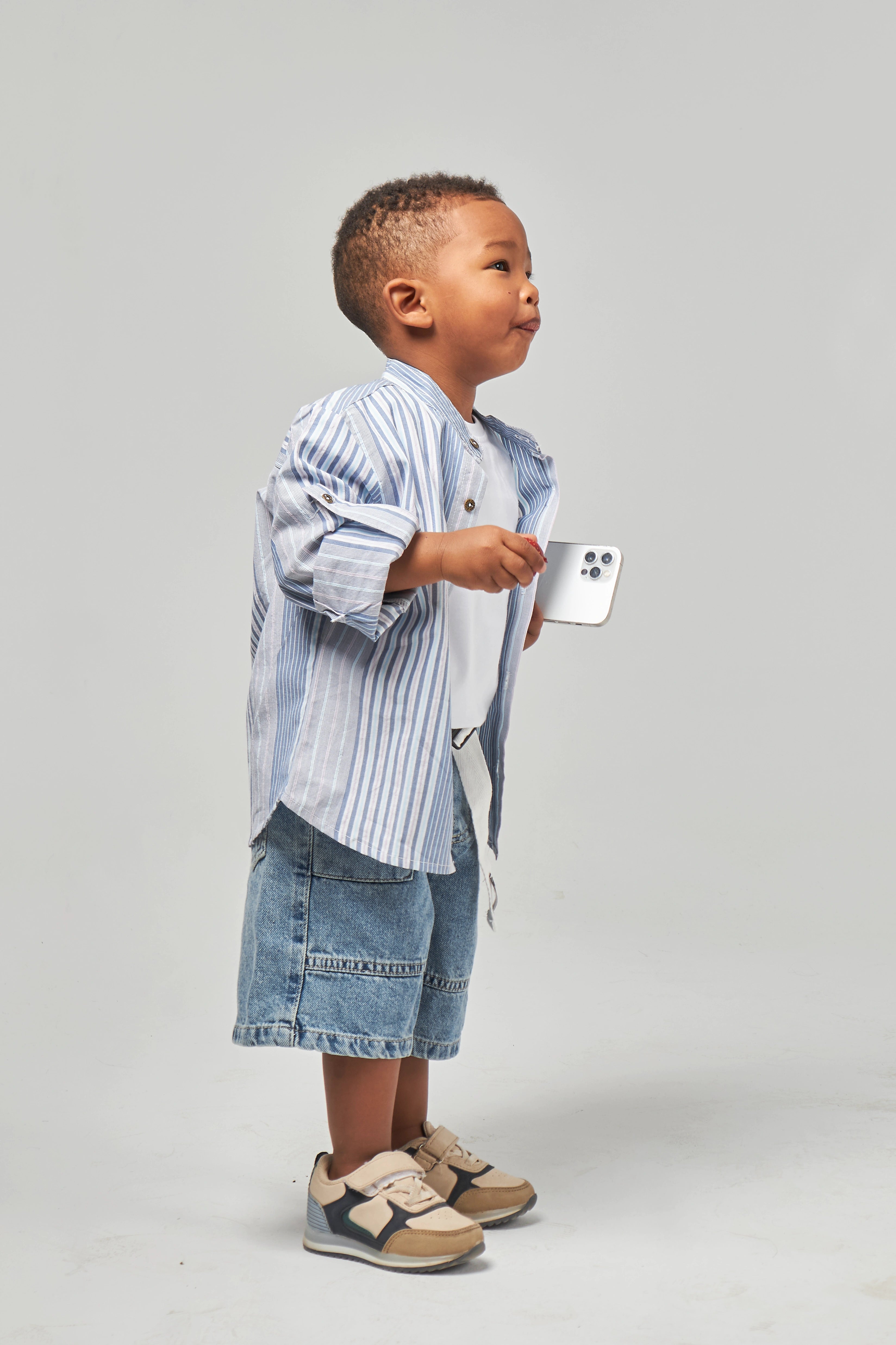 Blue Boys Long Sleeve Shirt