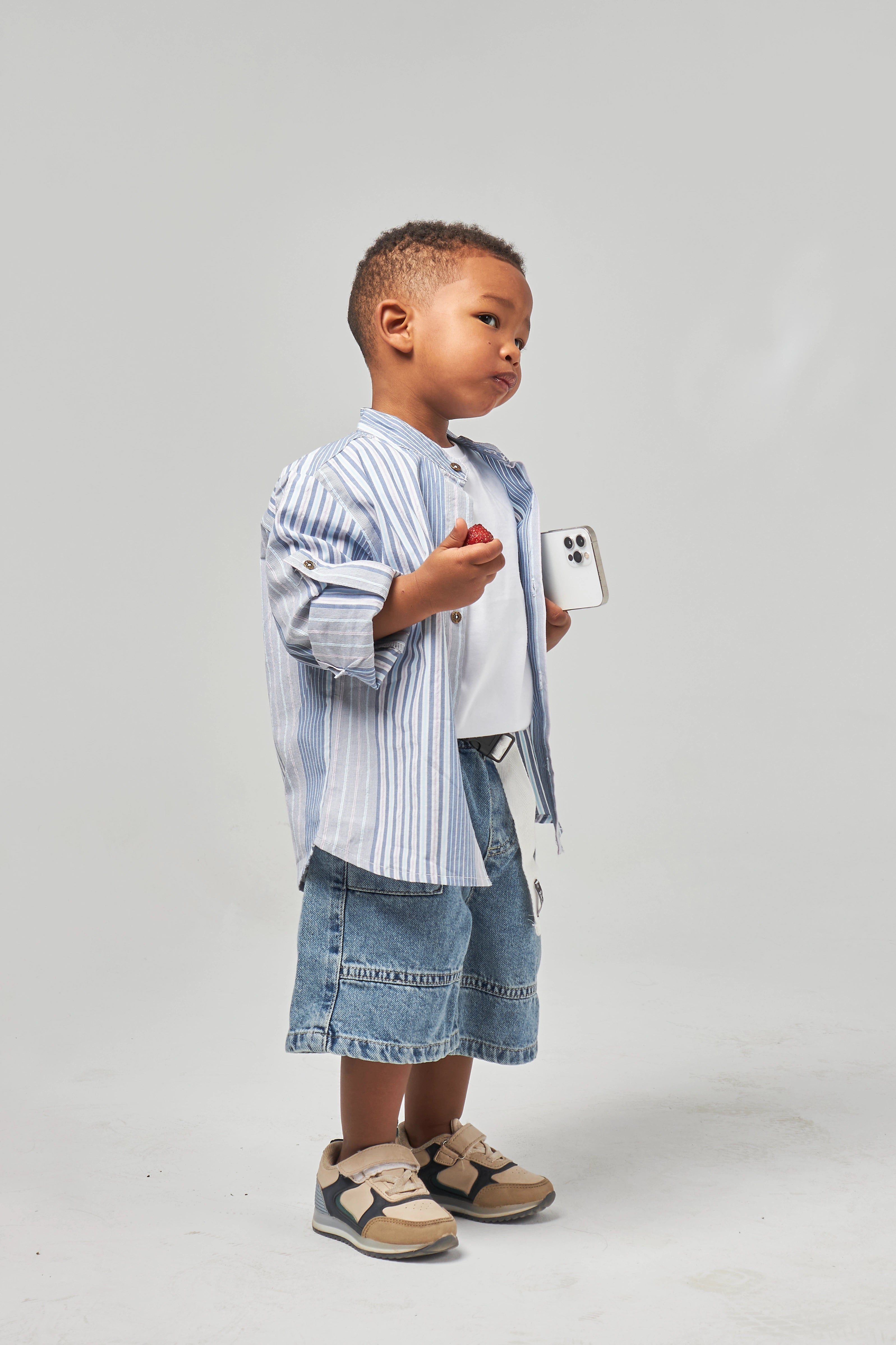 Blue Boys Long Sleeve Shirt
