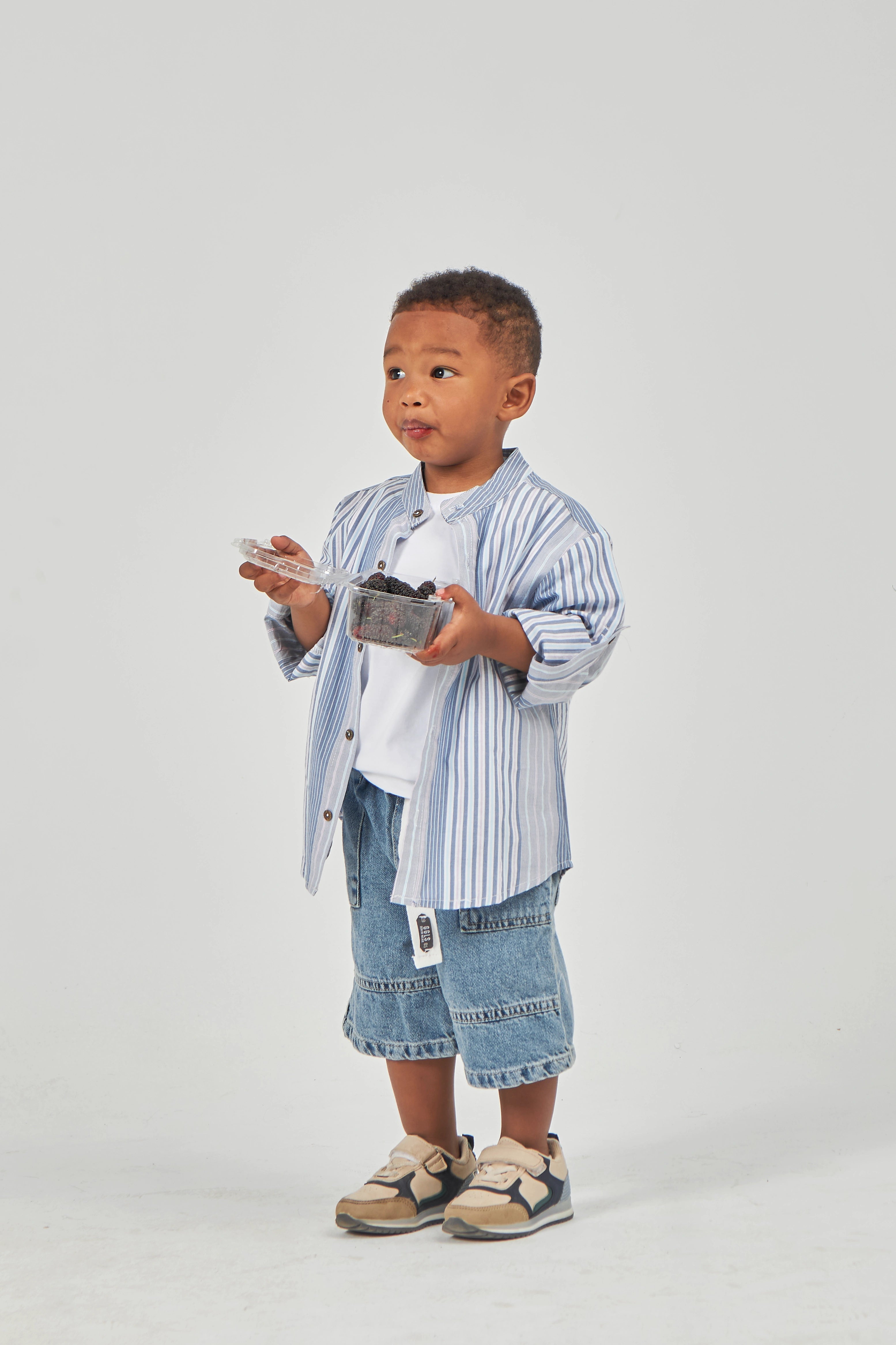 Blue Boys Long Sleeve Shirt