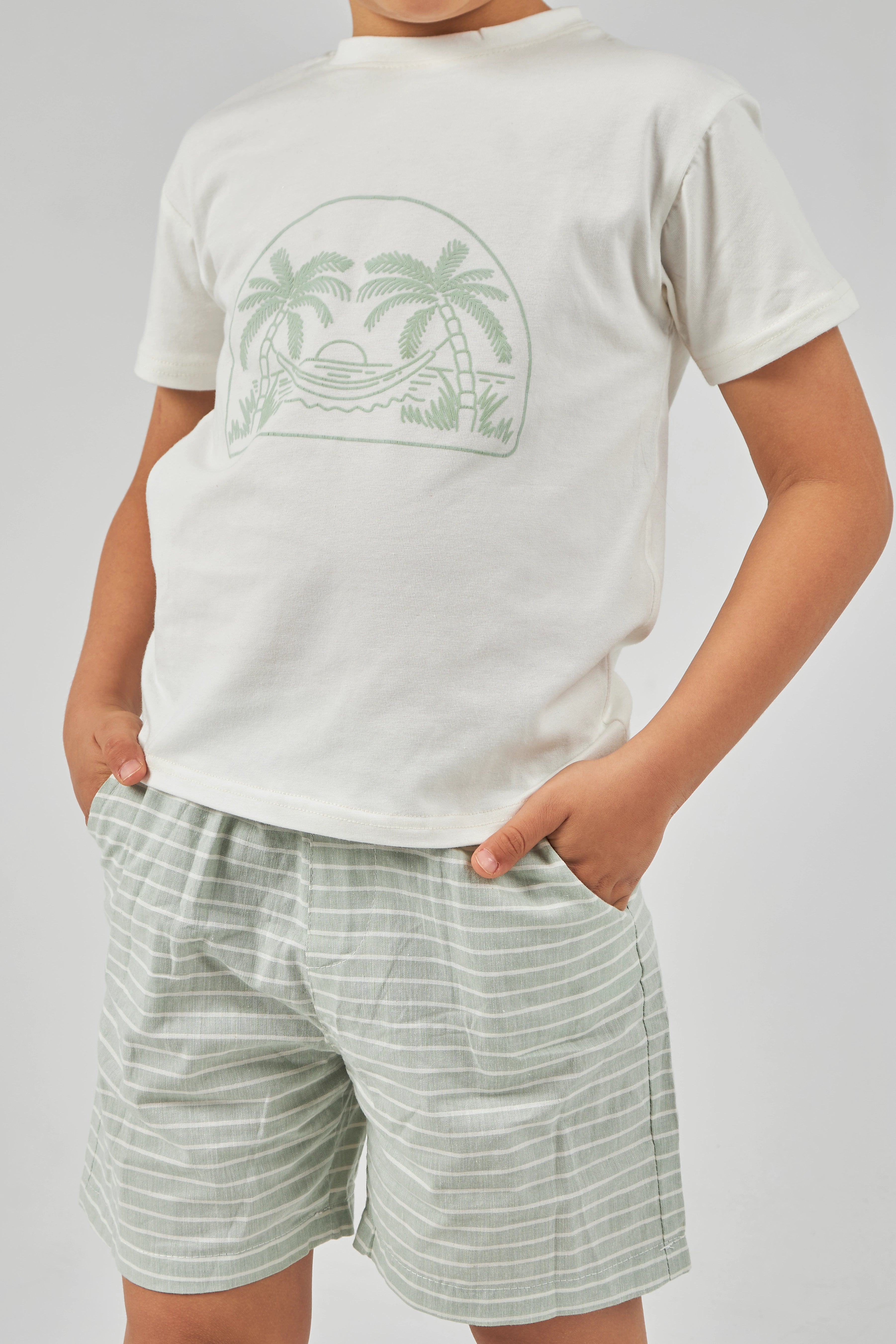 Mint Raye Boys Set