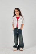 Girls Denim Dark  pants