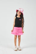 Fushia Girls Woven skirt