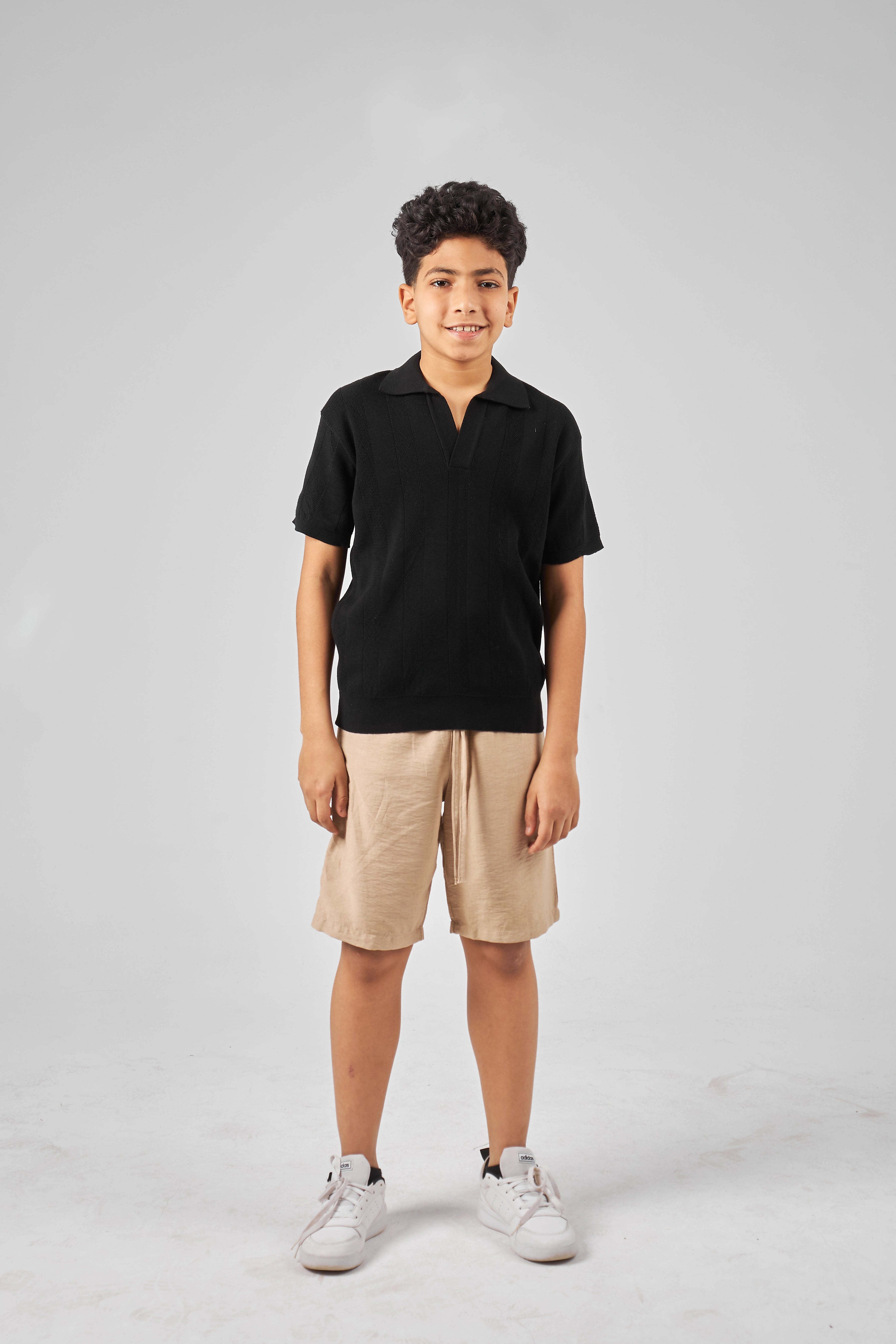 Black Boys polo Tricot