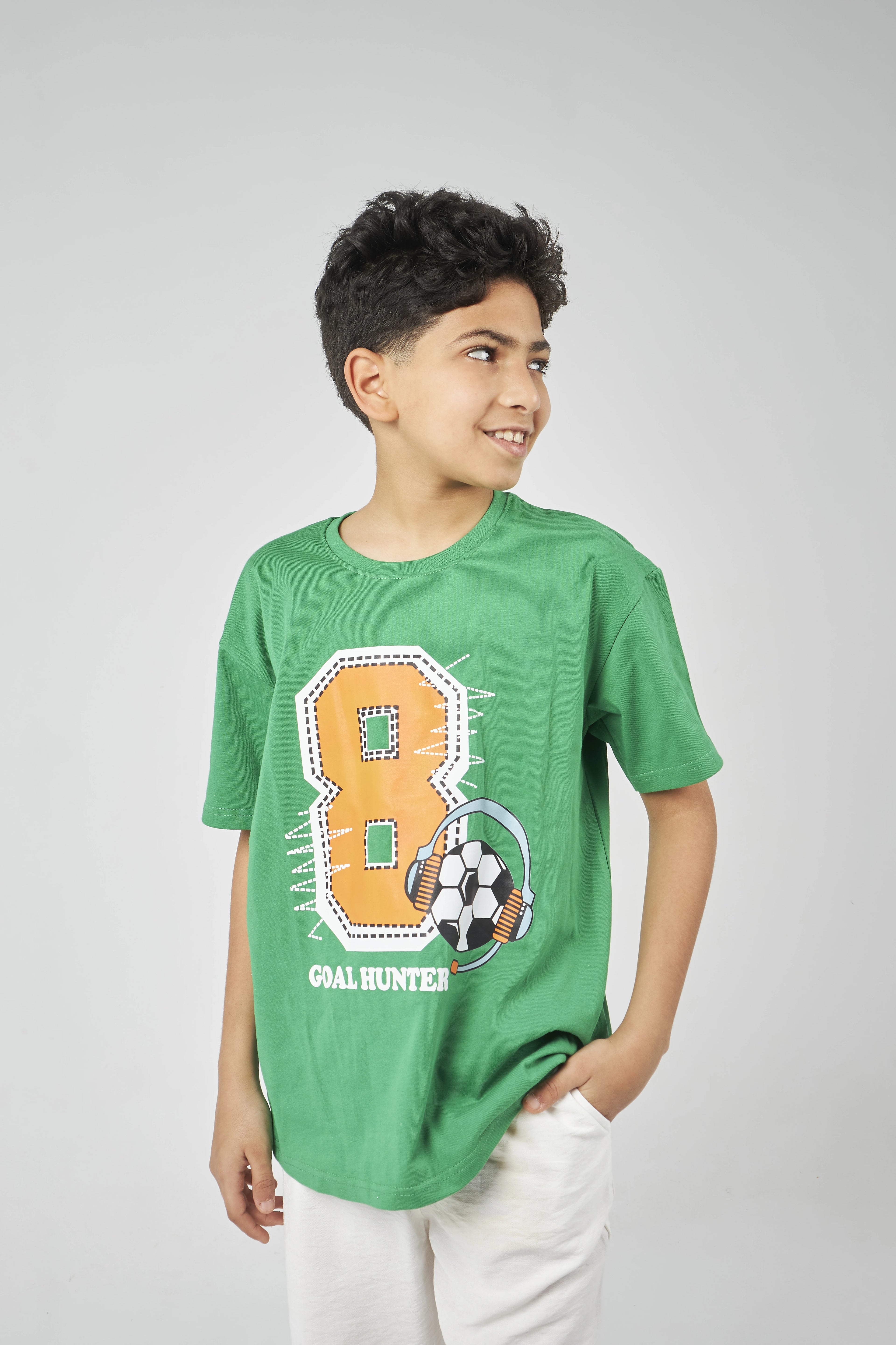 Green Boys Basic T-shirt