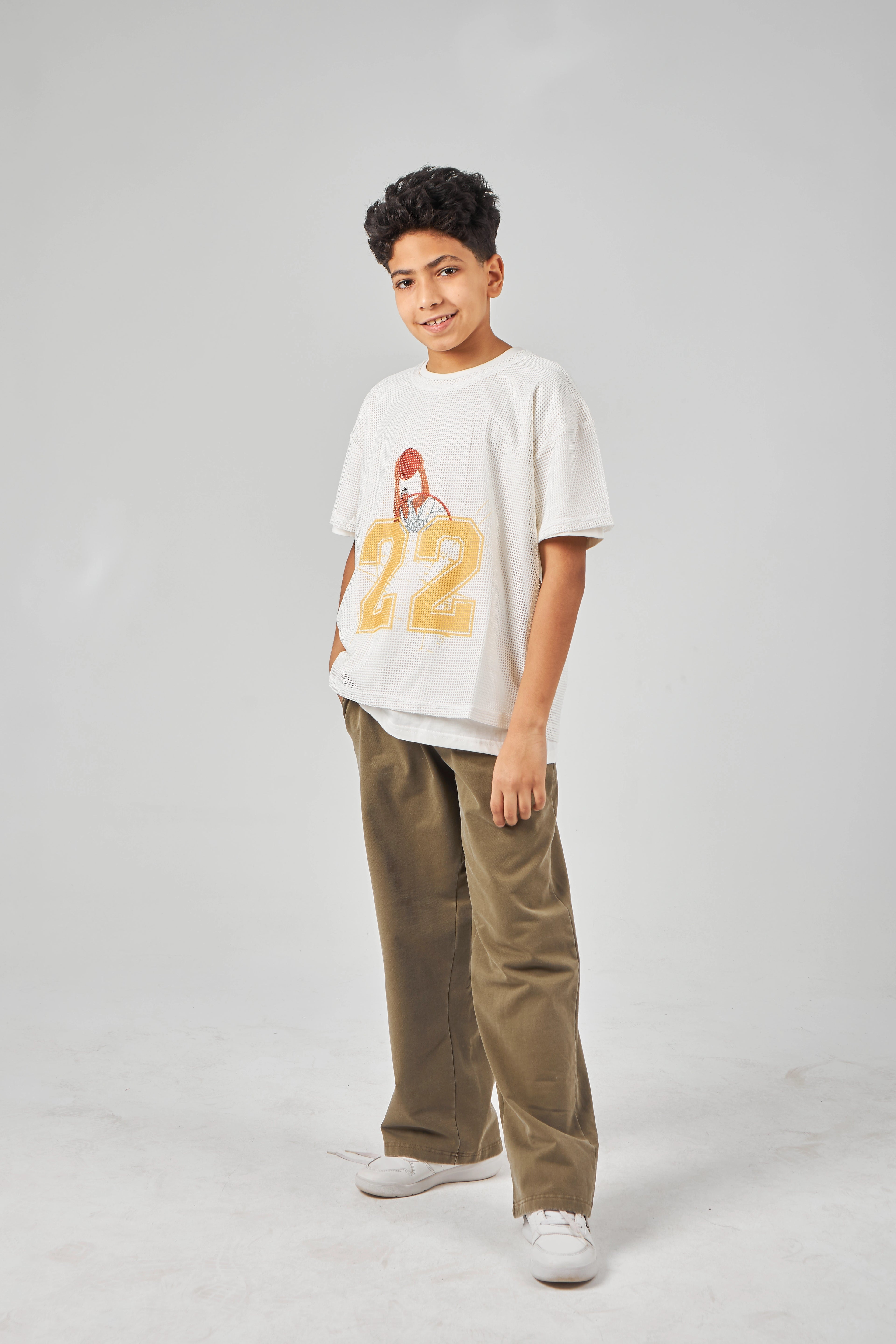Ecru Boys Oversized T-shirt