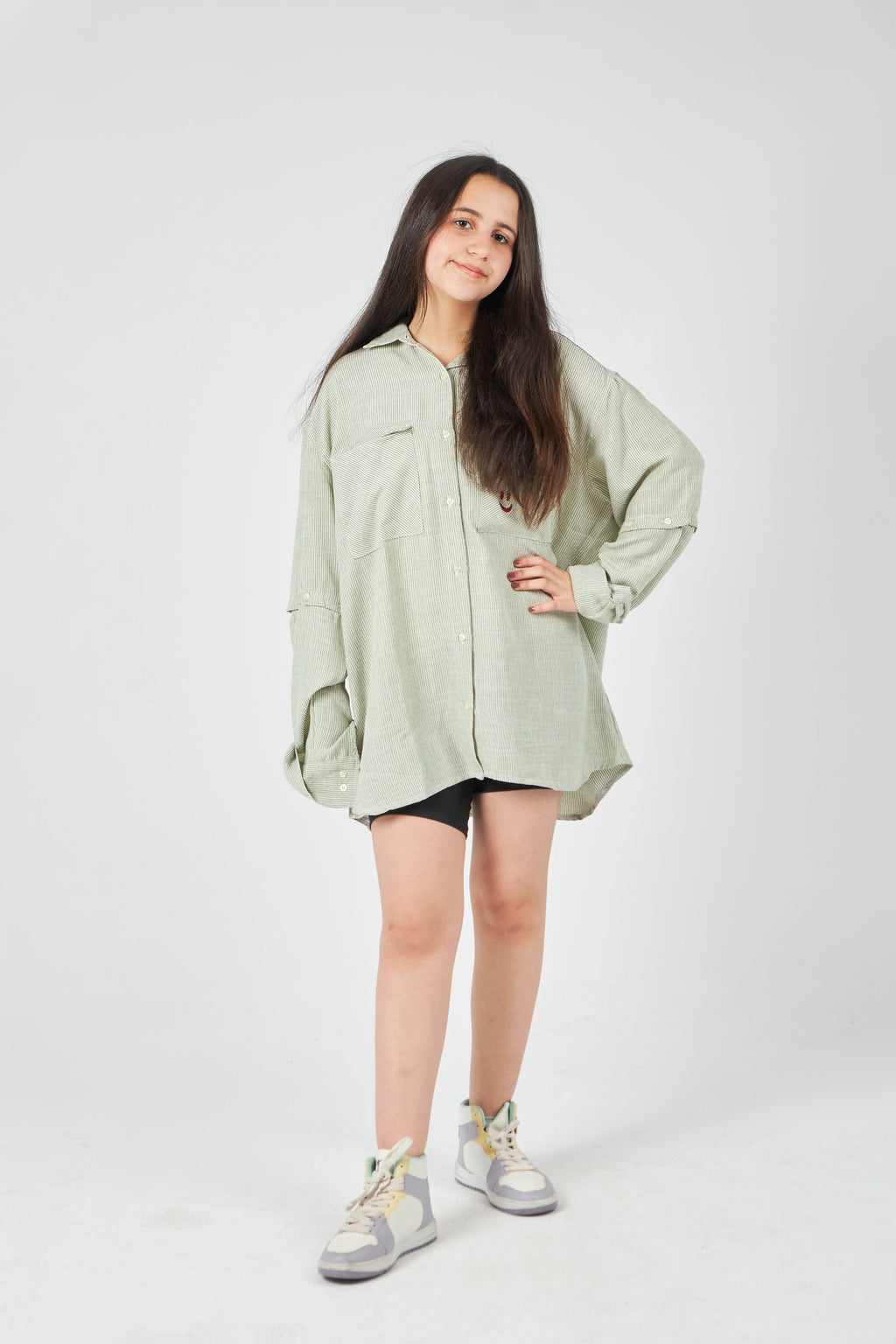 Mint Raye Girls Shirt
