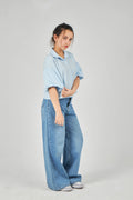 Light Blue Girls Blouse