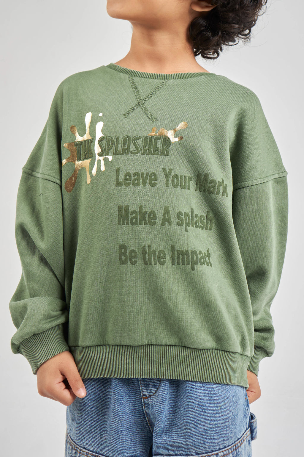 Boys Khaki Sweatshirt