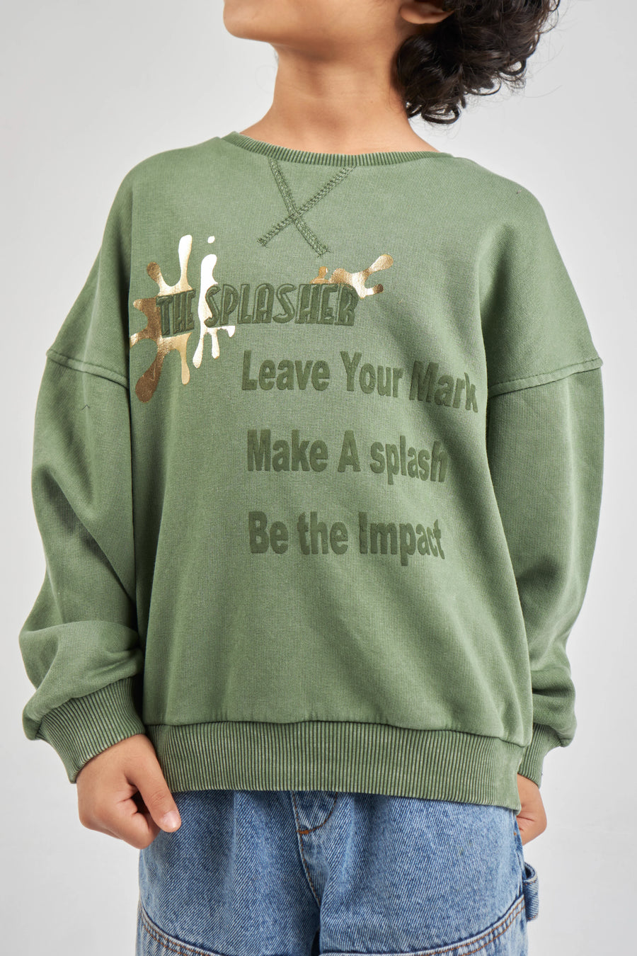 Boys Khaki Sweatshirt
