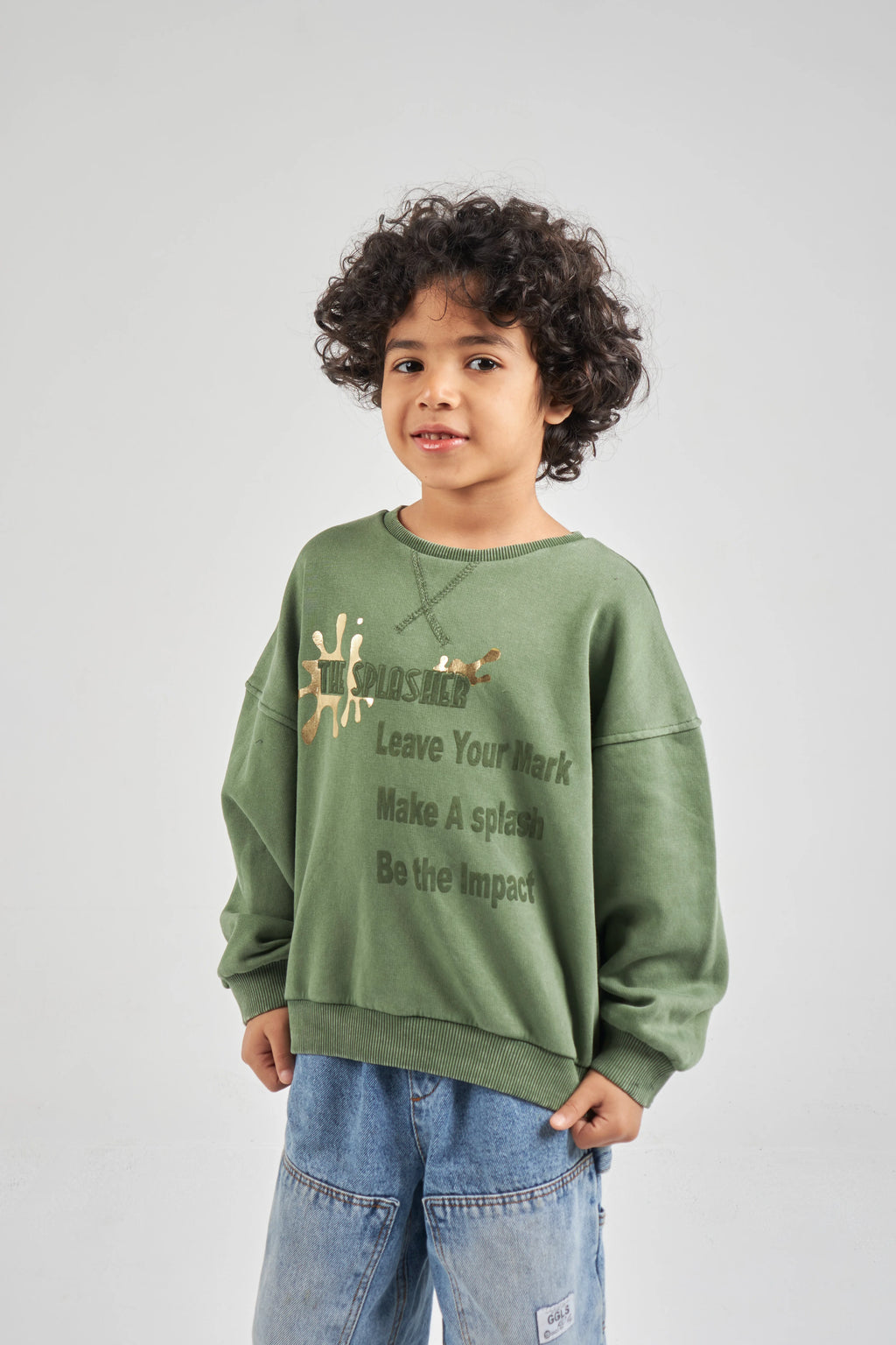 Boys Khaki Sweatshirt