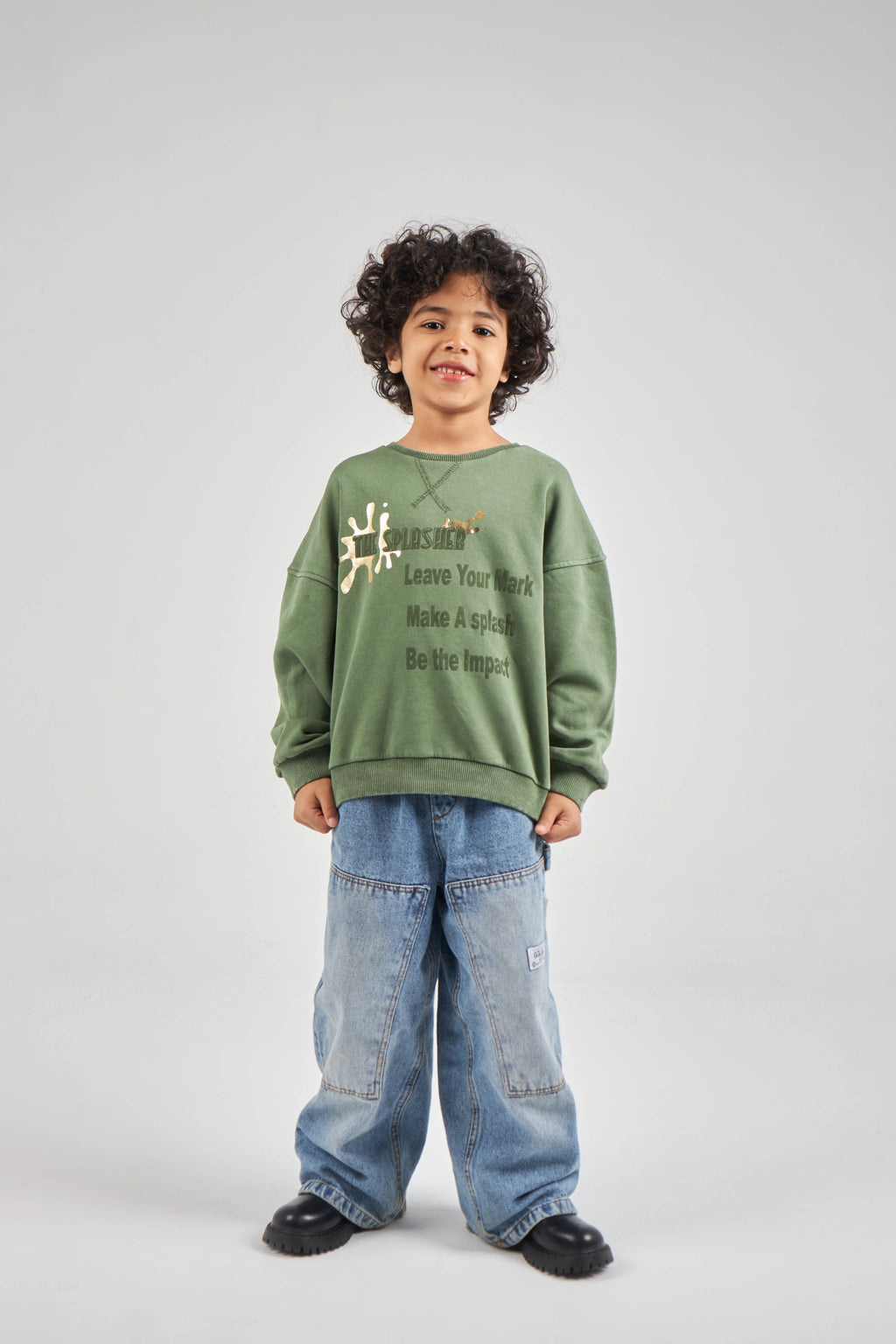 Boys Khaki Sweatshirt