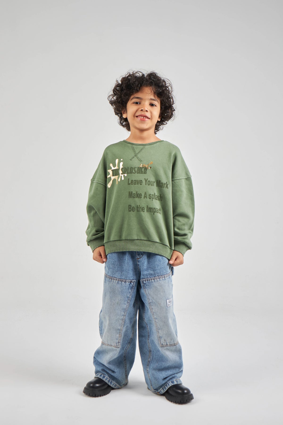 Boys Khaki Sweatshirt