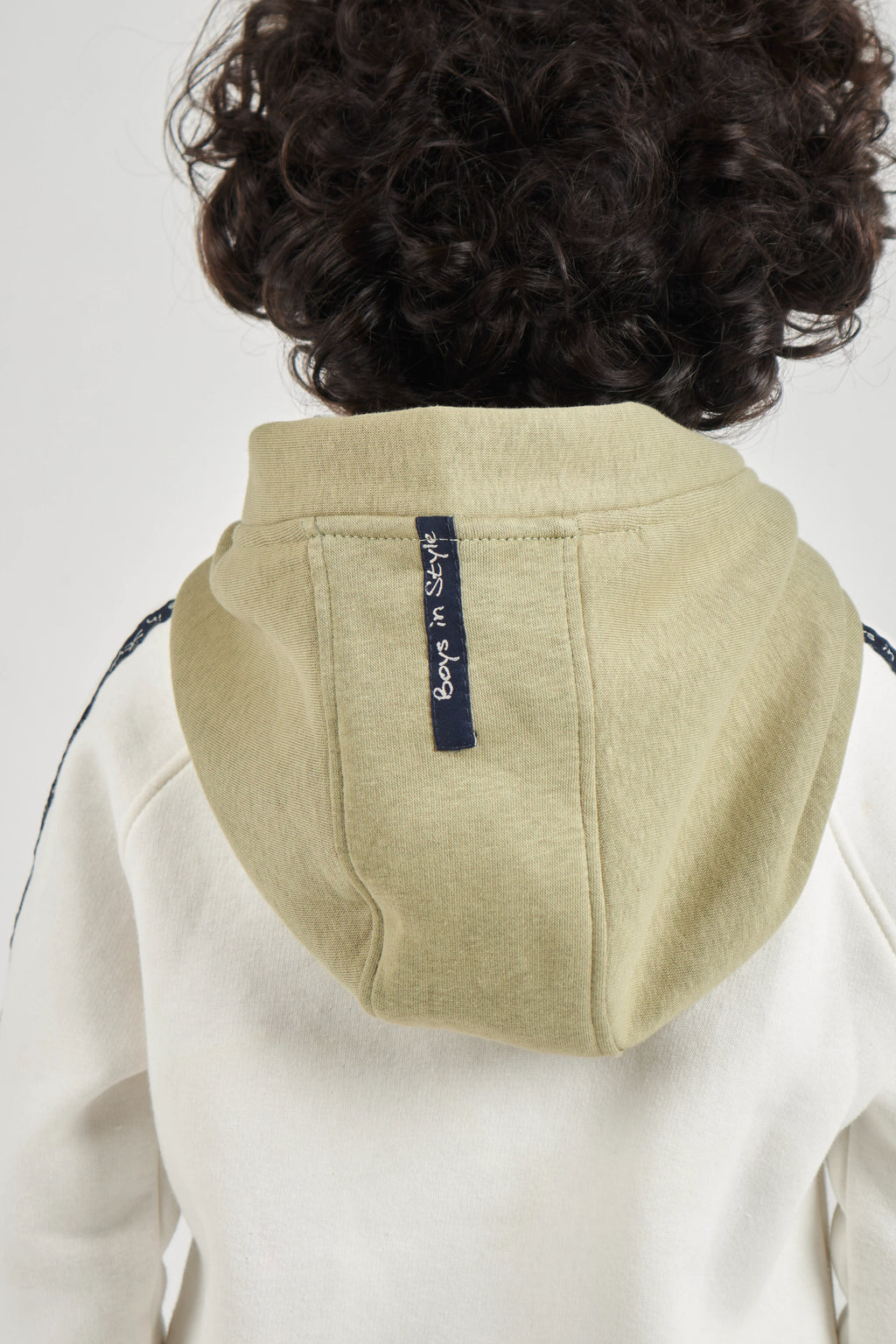 Boys Ecru & Khaki Knit Set