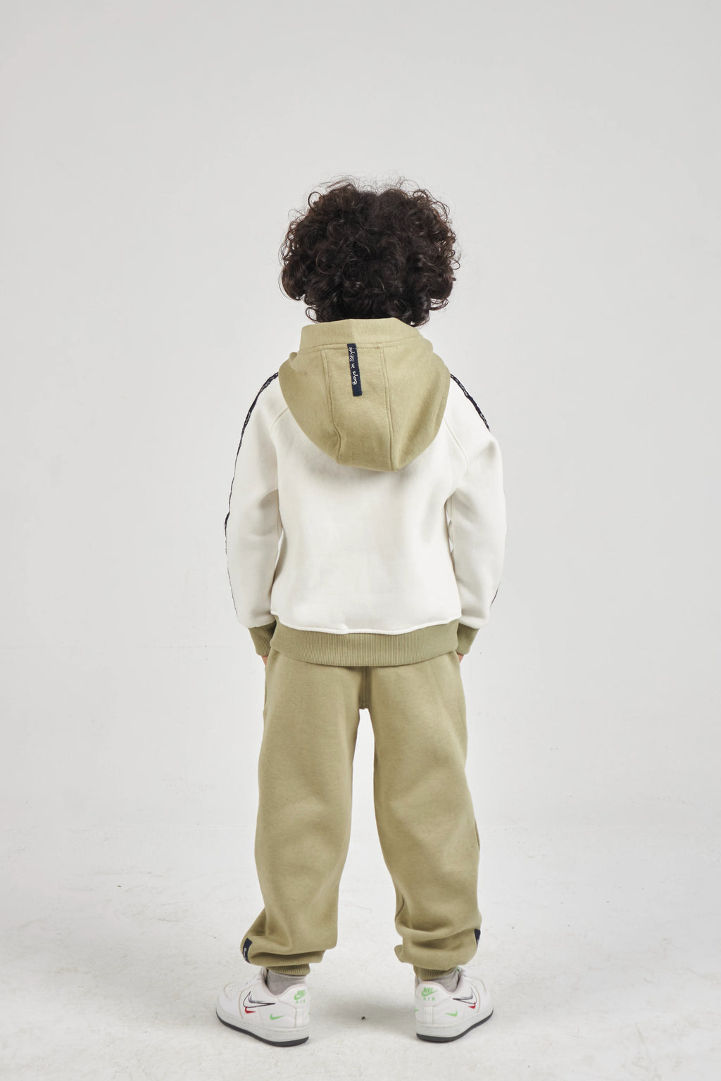 Boys Ecru & Khaki Knit Set