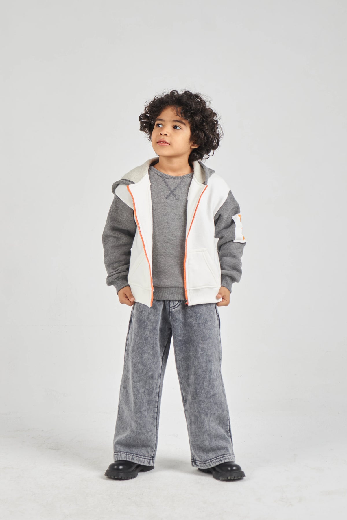 Unisex Grey Washed Knit Pants