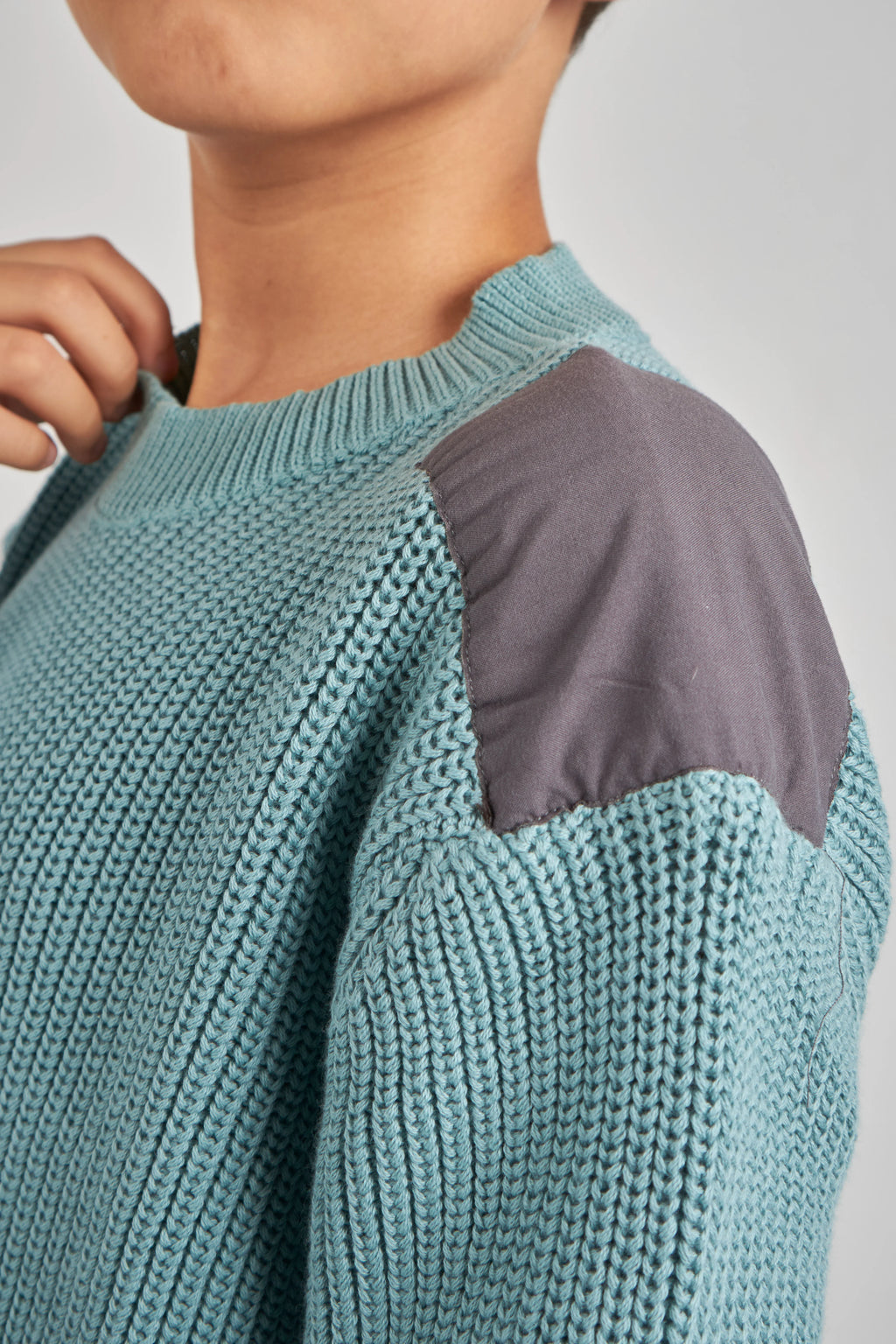 Boys Mint Green Knit Pullover
