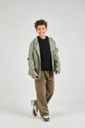 Boys Anthracite Knit Pullover