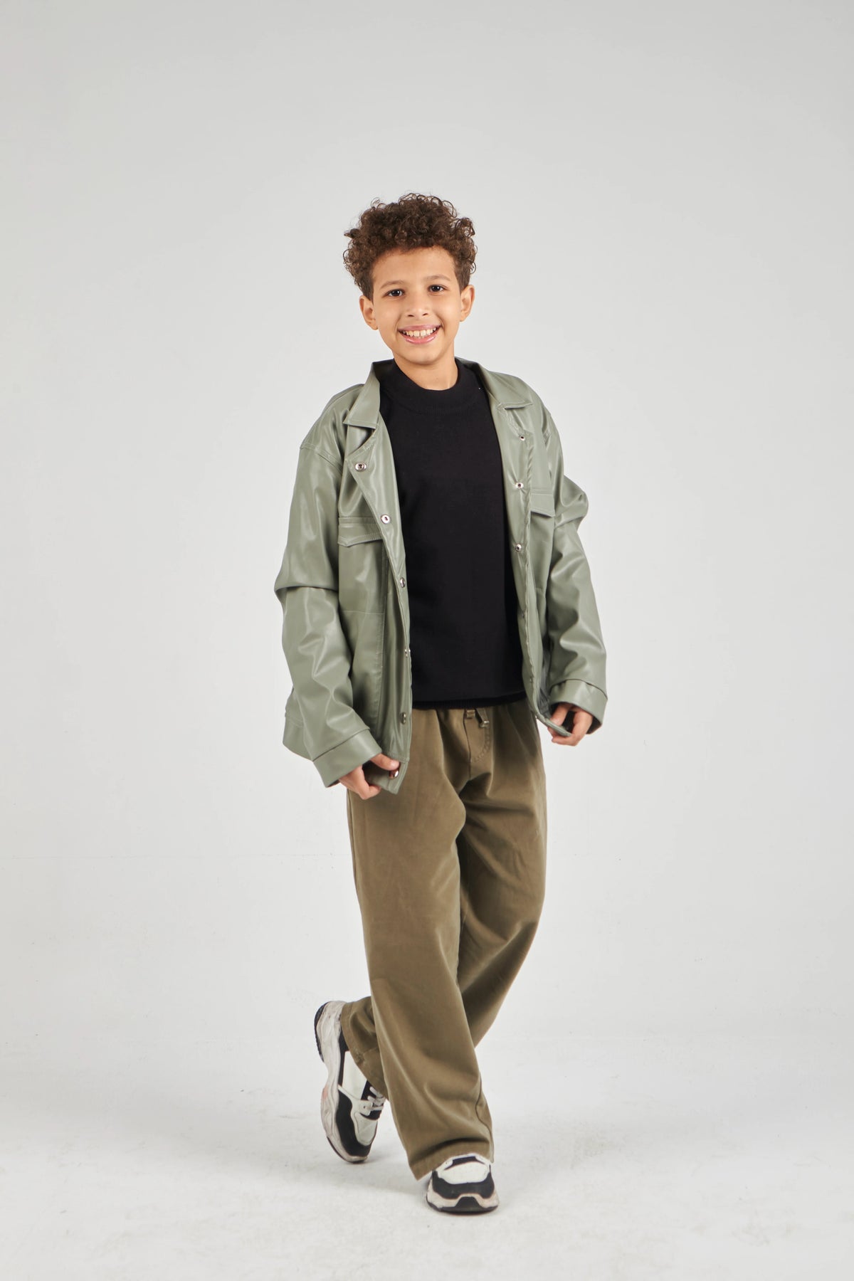 Boys Anthracite Knit Pullover
