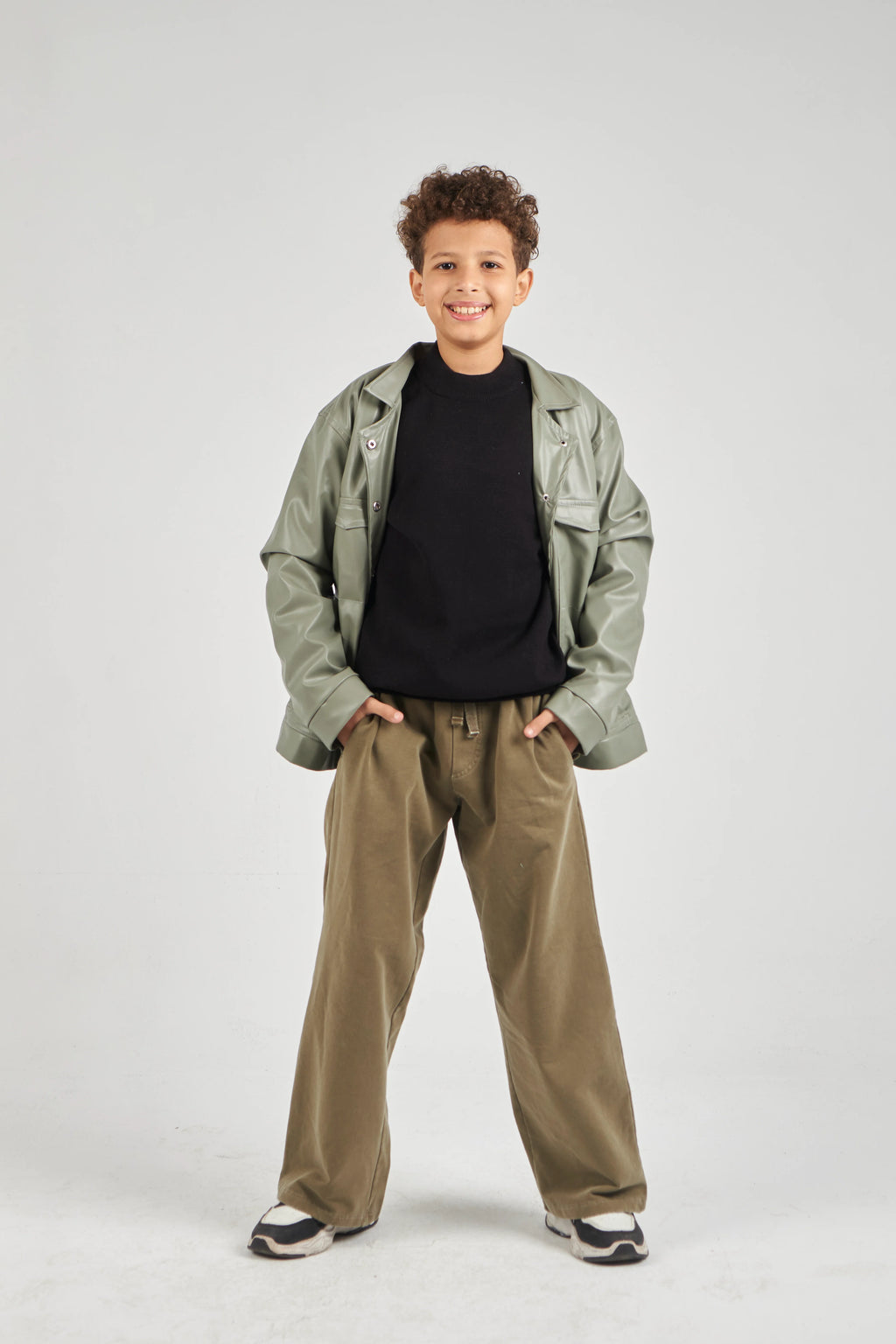 Boys Anthracite Knit Pullover