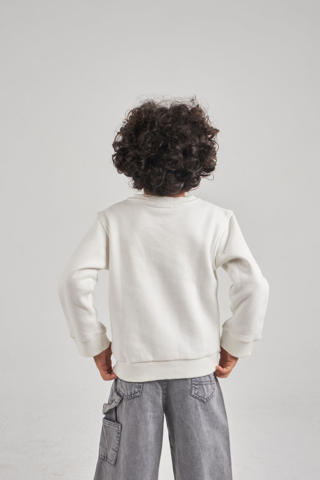 Unisex Beige Sweatshirt