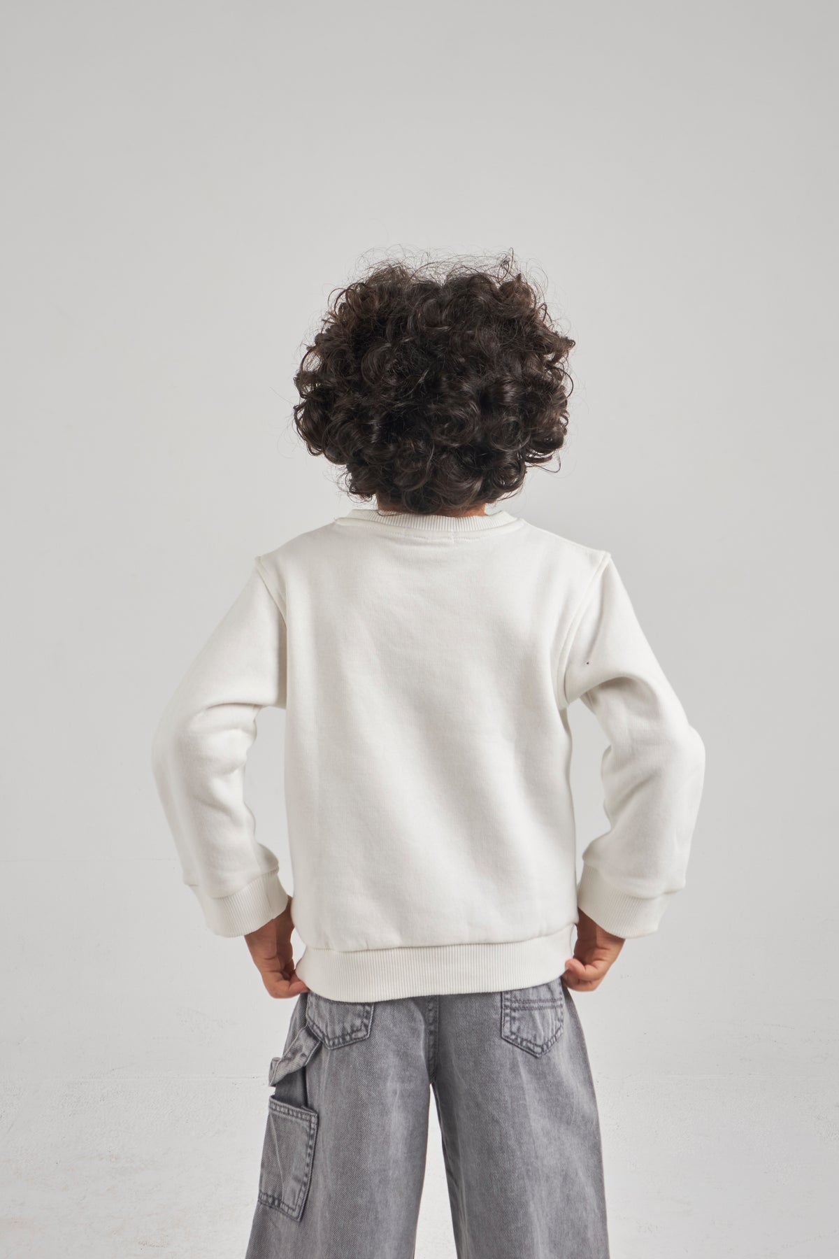 Unisex Beige Sweatshirt