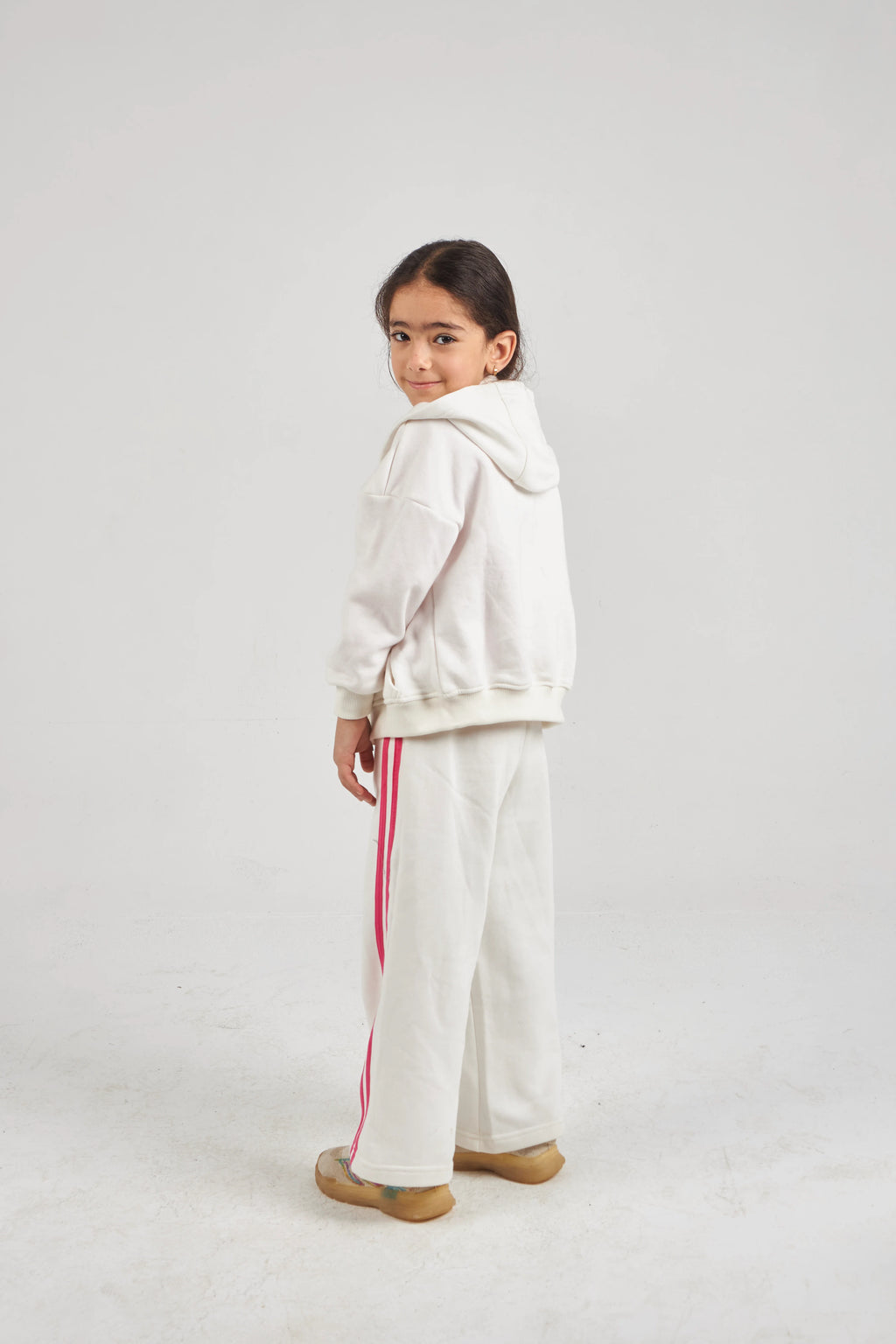 Girls Ecru Knit Set
