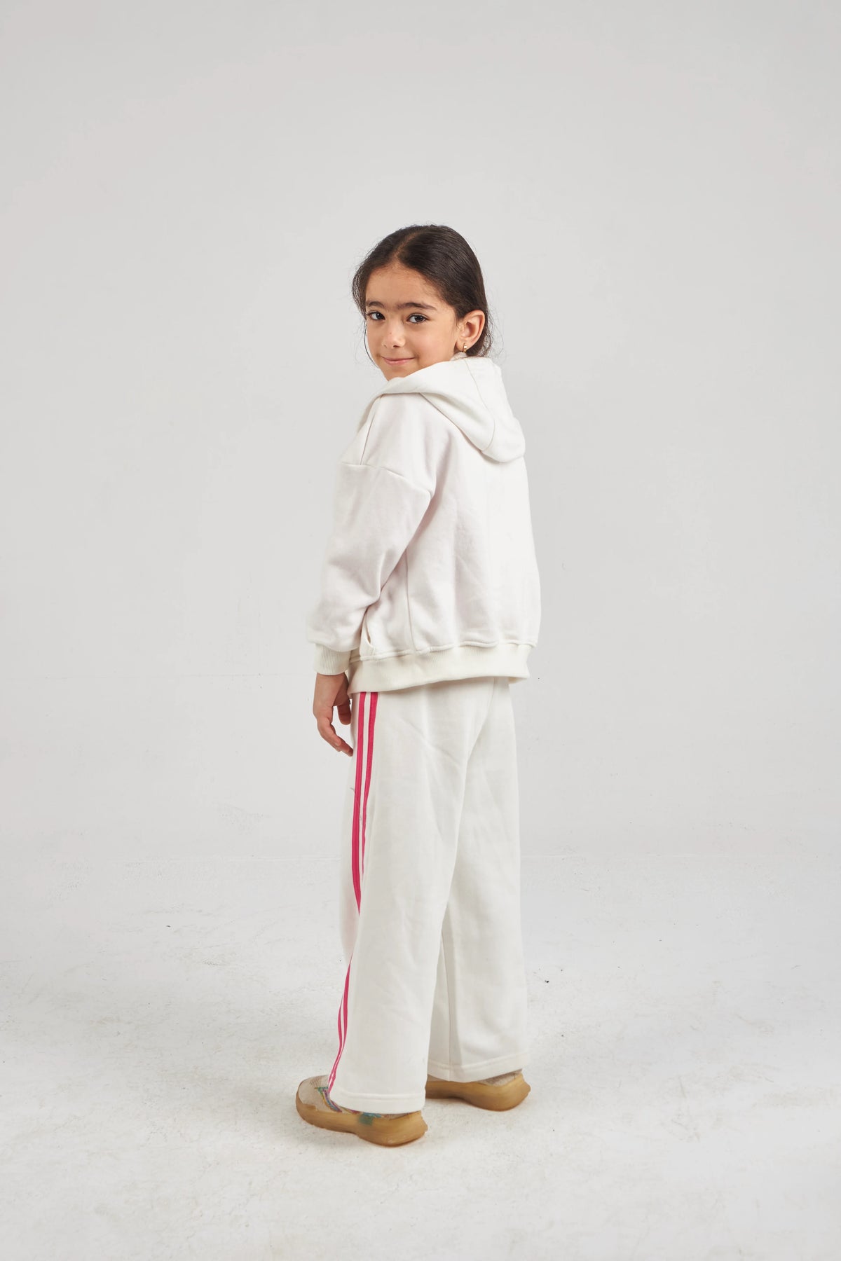 Girls Ecru Knit Set