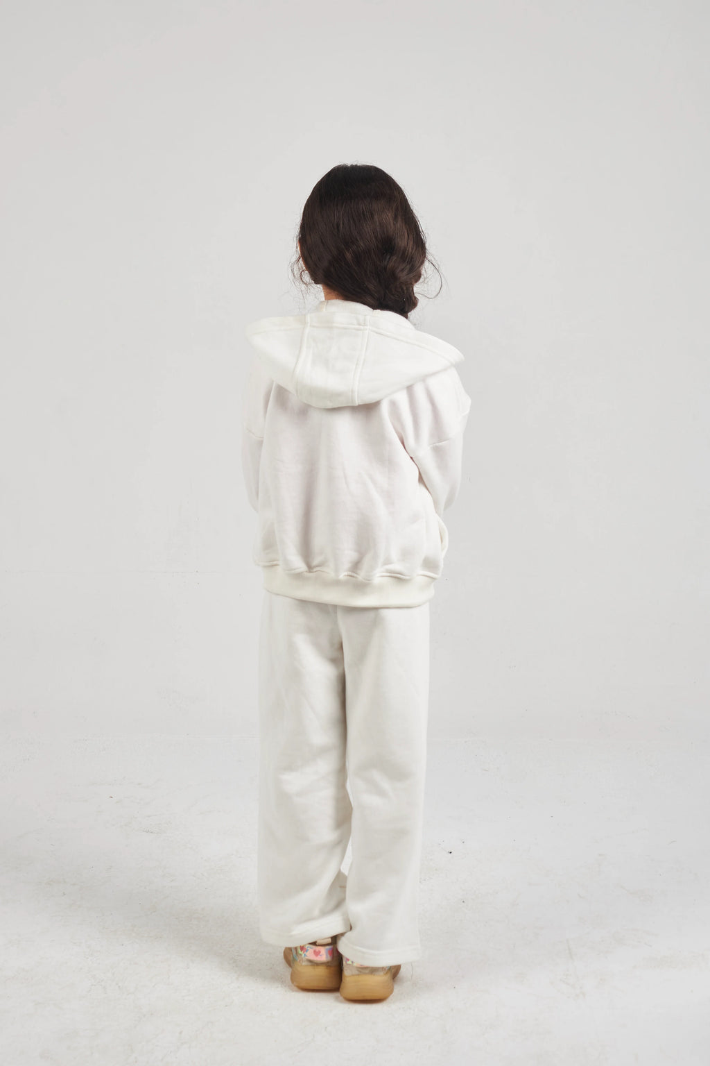 Girls Ecru Knit Set