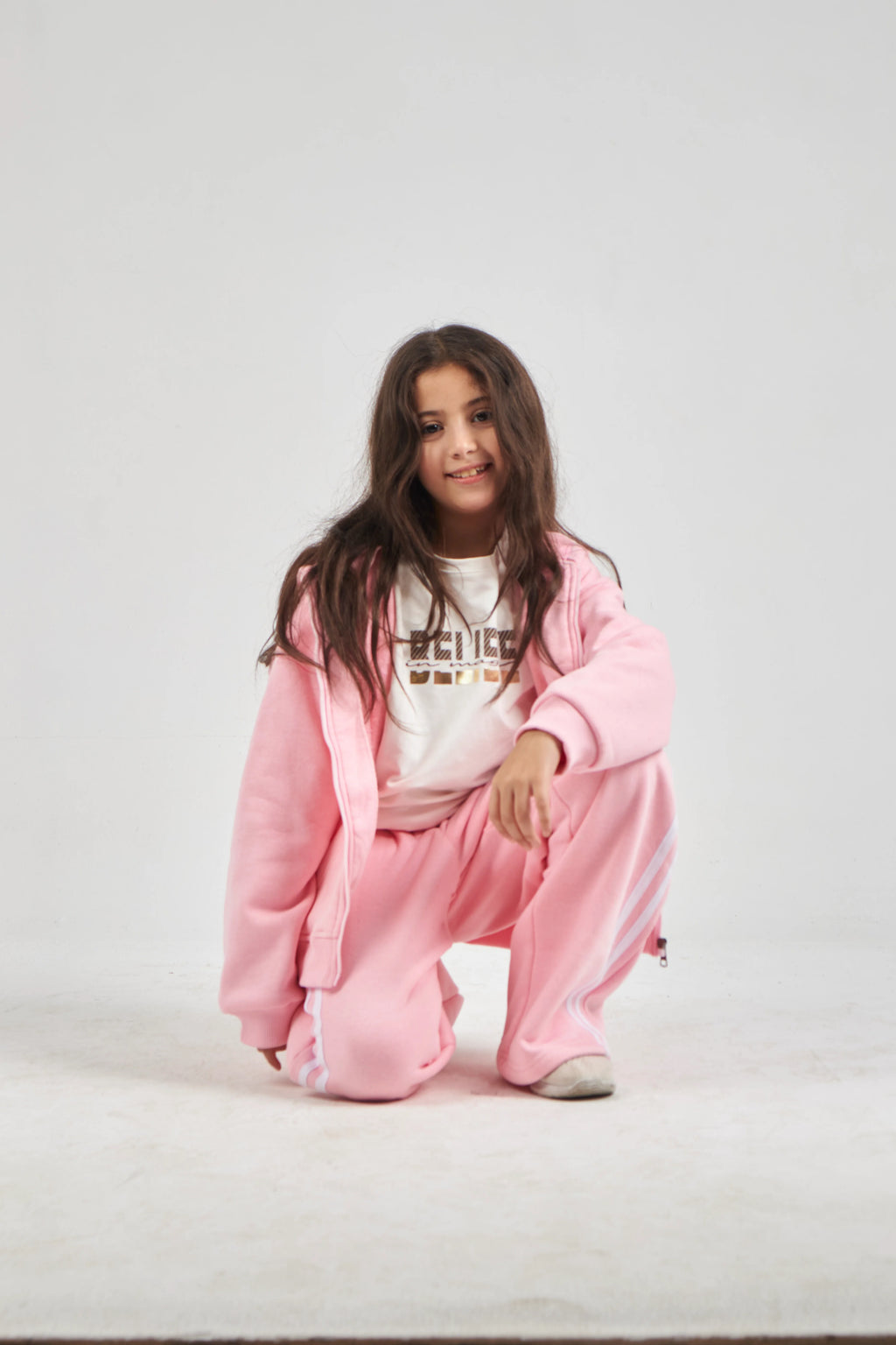 Girls Rose Knit Set