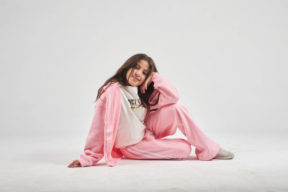 Girls Rose Knit Set