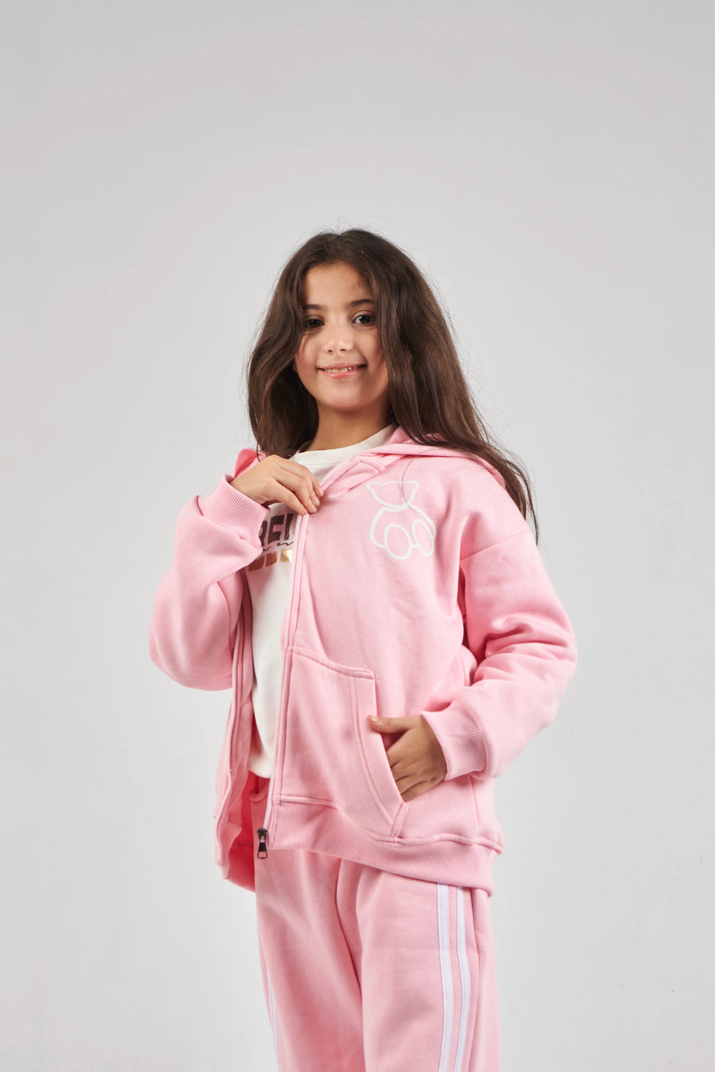 Girls Rose Knit Set