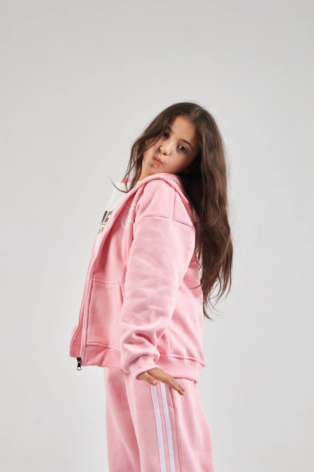 Girls Rose Knit Set