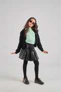 Girls Black Knit Jacket