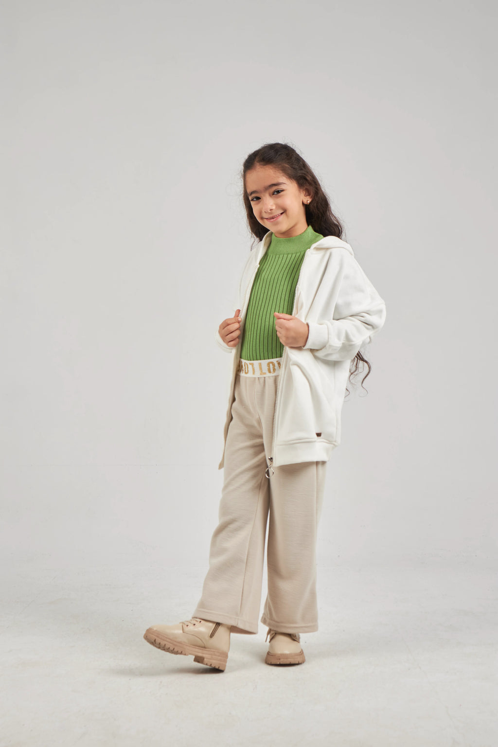 Unisex Mint Green High Neck