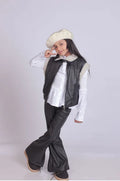 Girls Black Leather Pants