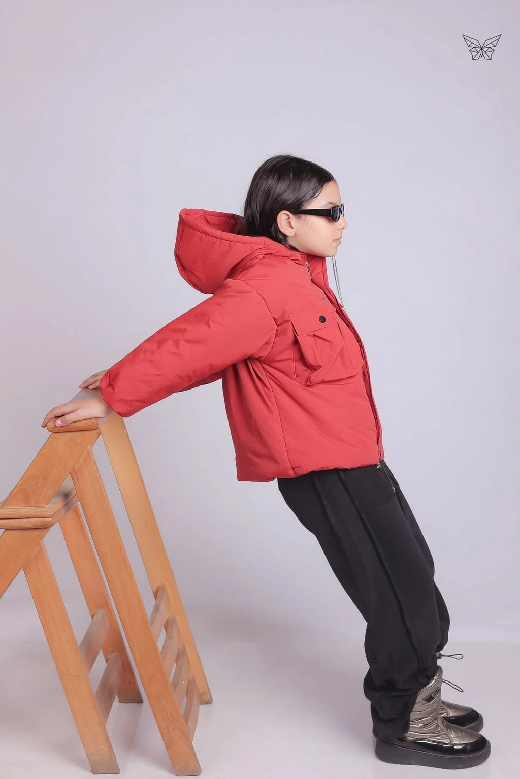 Girls Red Parka