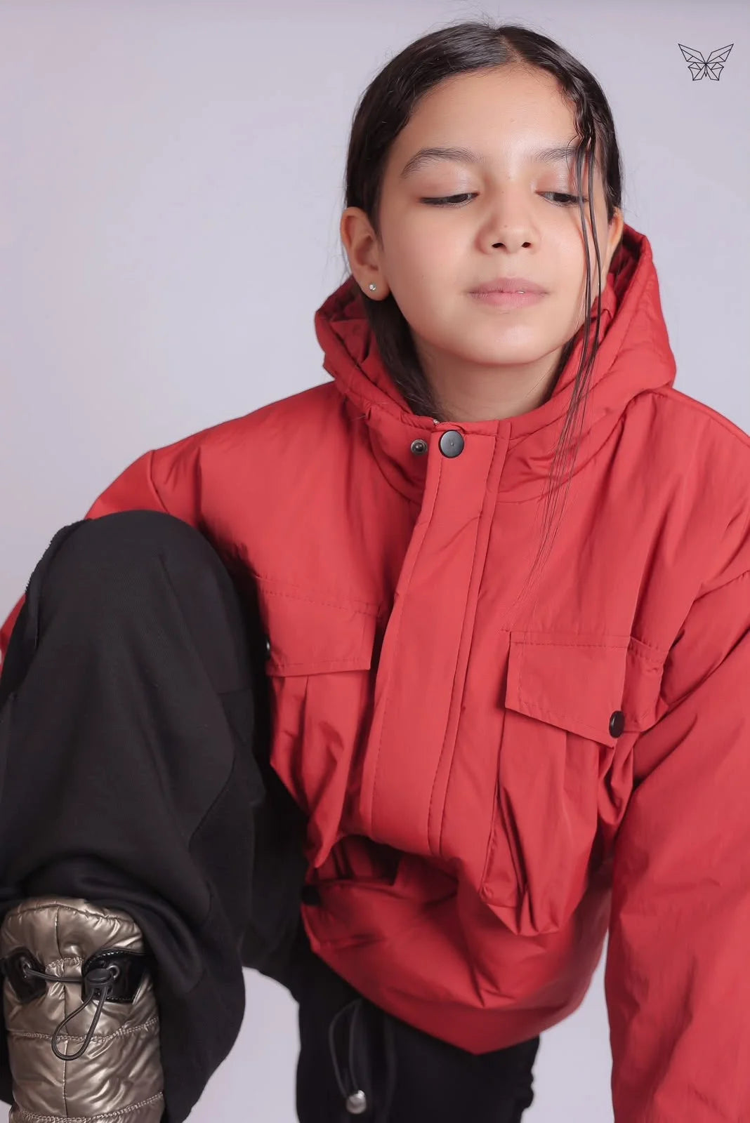 Girls Red Parka