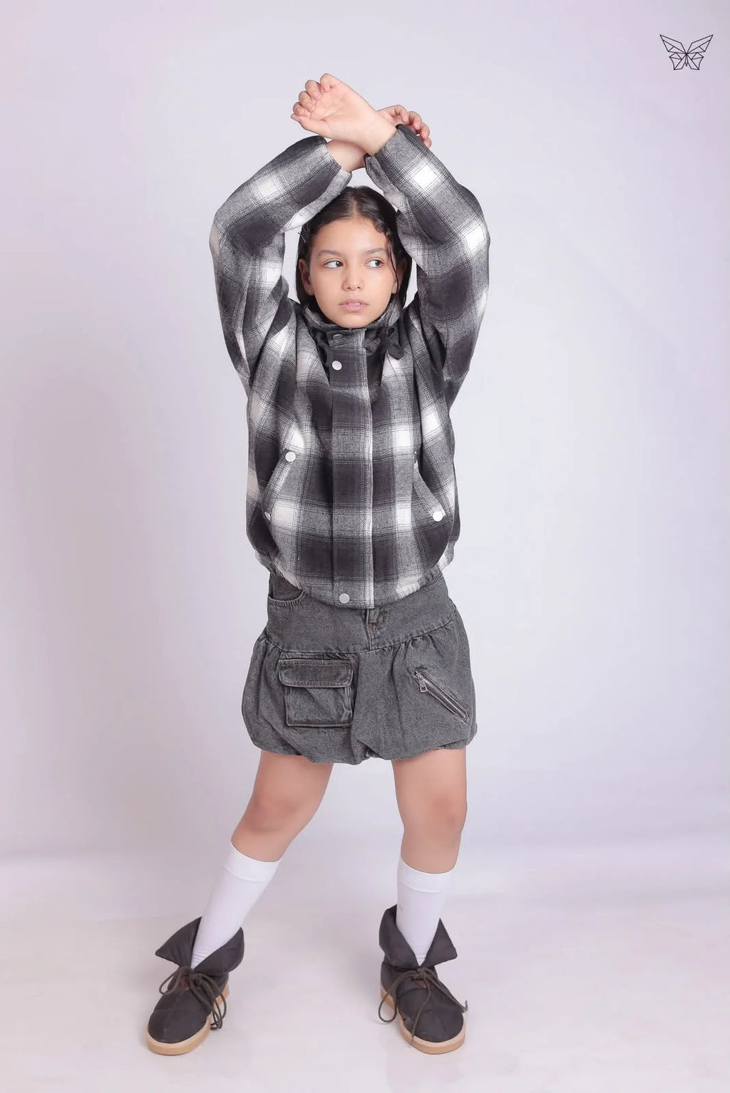 Girls Black Overshirt
