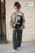 Girls Olive Parka