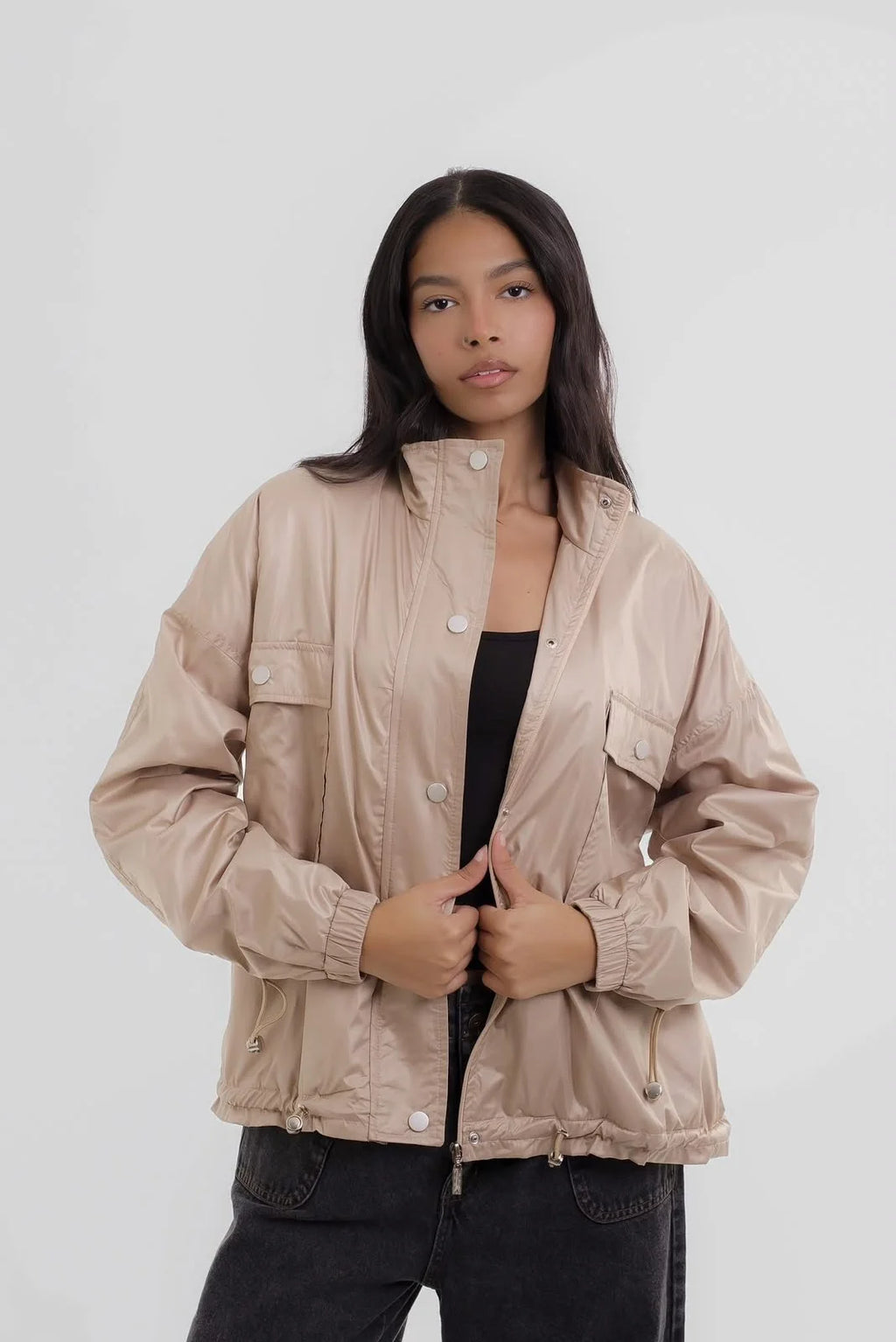 Girls Beige Parka