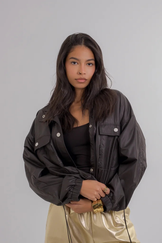 Girls Black Parka