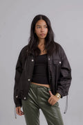 Girls Black Parka