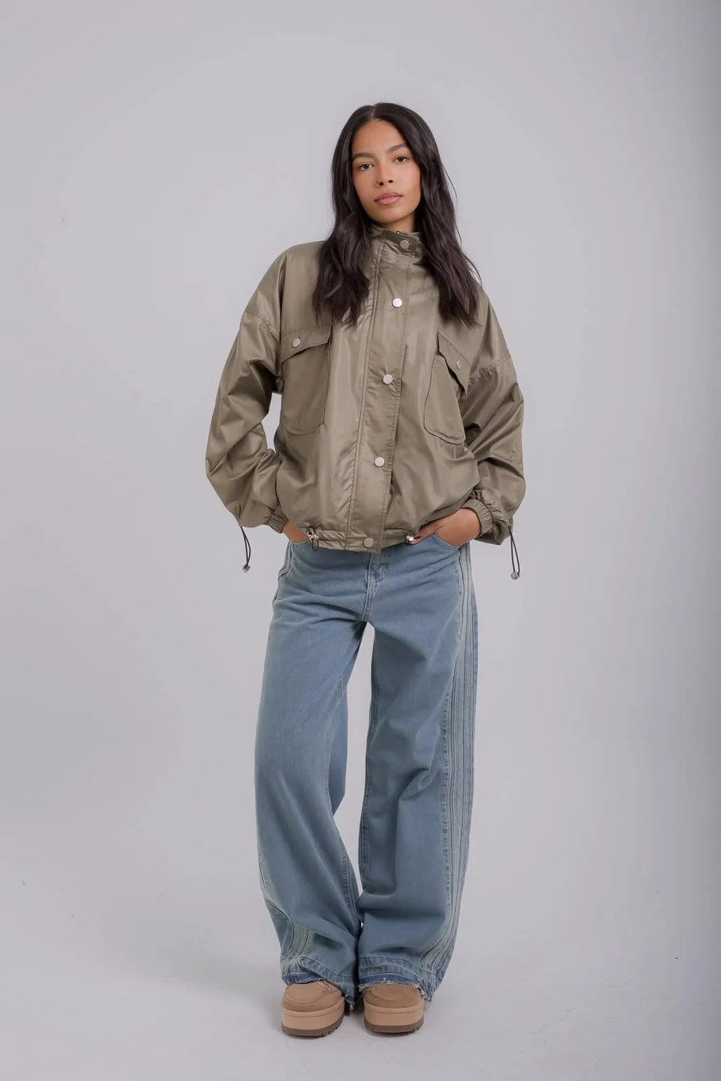 Women Olive Parka